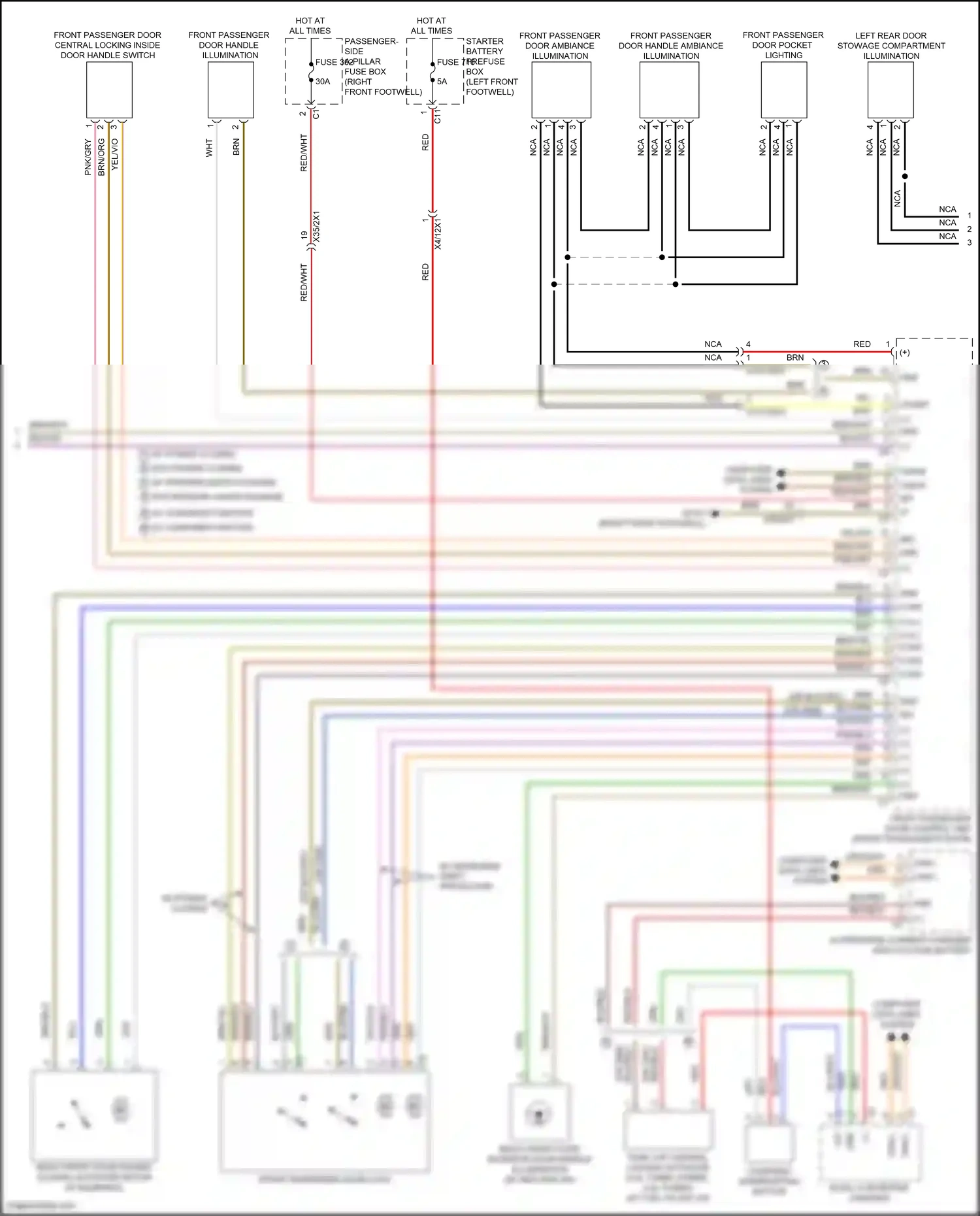 Mercedes-Benz Maybach GLS-class X167 (2019-2023) ac charging function wiring diagram  (1 of 2)