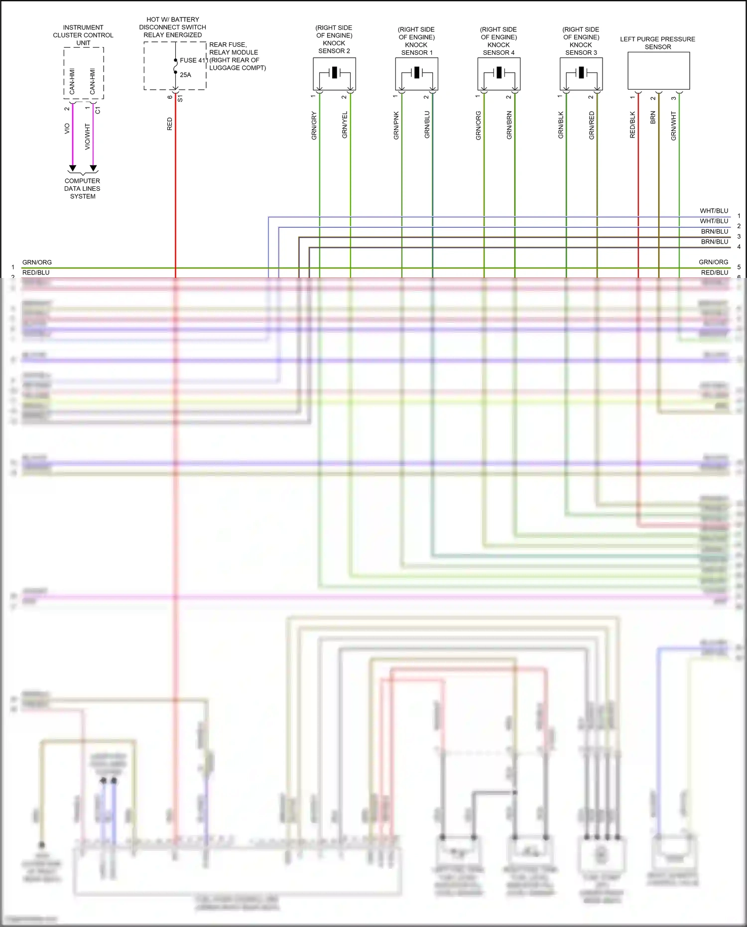 Mercedes-Benz Maybach GLS-class X167 (2019-2023) computer data lines system wiring diagram  (125 of 128)