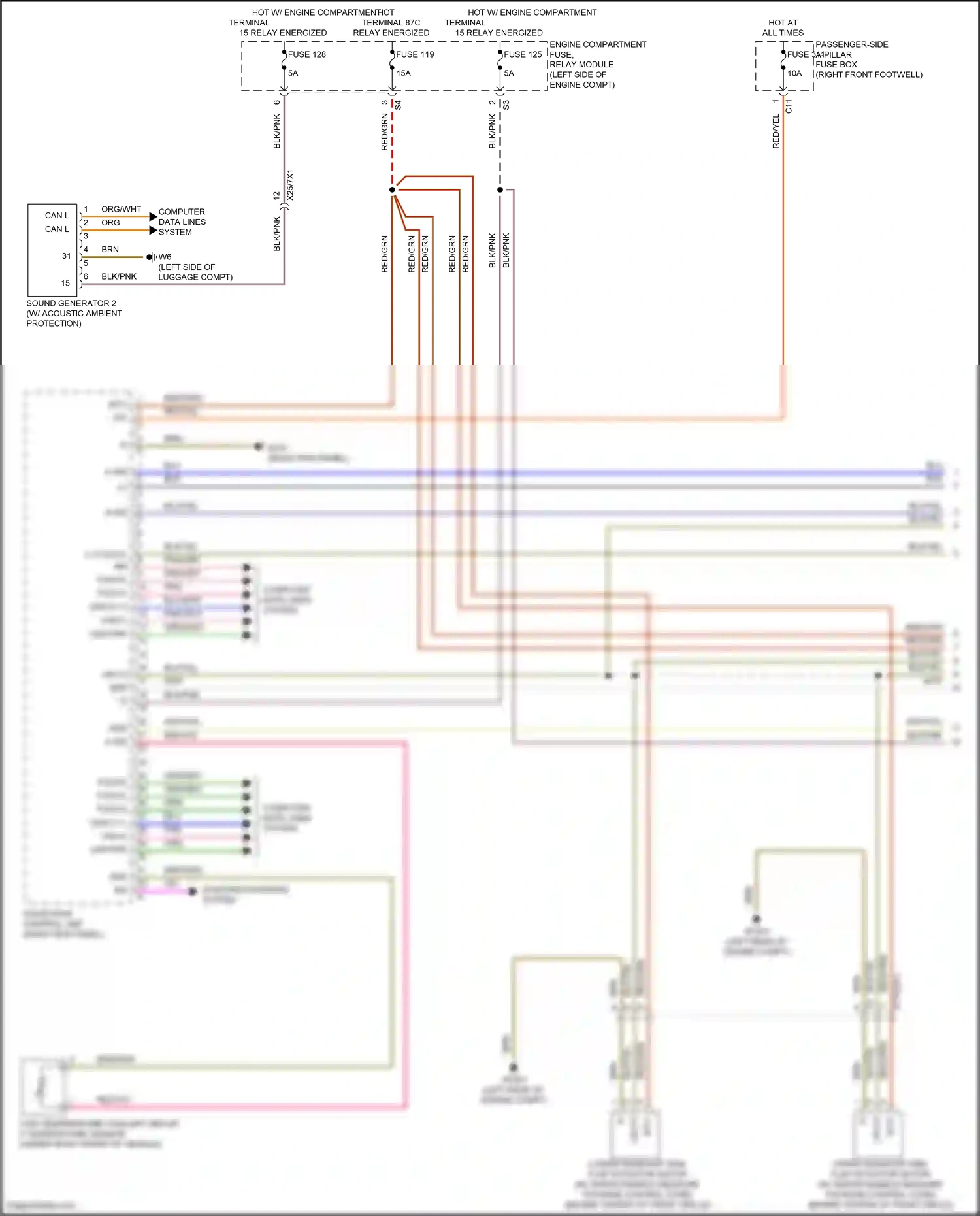 Mercedes-Benz Maybach GLS-class X167 (2019-2023) computer data lines system wiring diagram  (120 of 128)