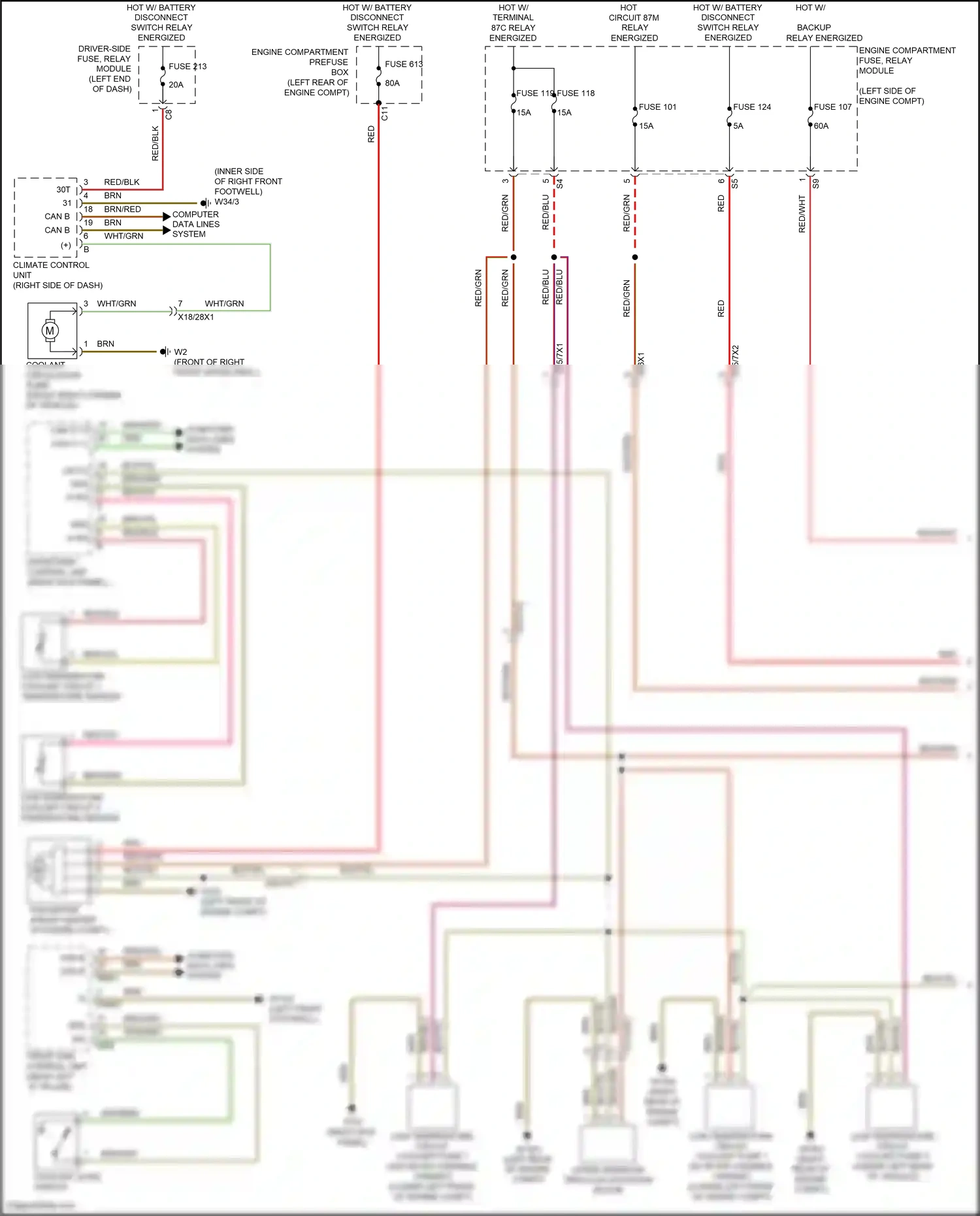 Mercedes-Benz Maybach GLS-class X167 (2019-2023) computer data lines system wiring diagram  (86 of 128)