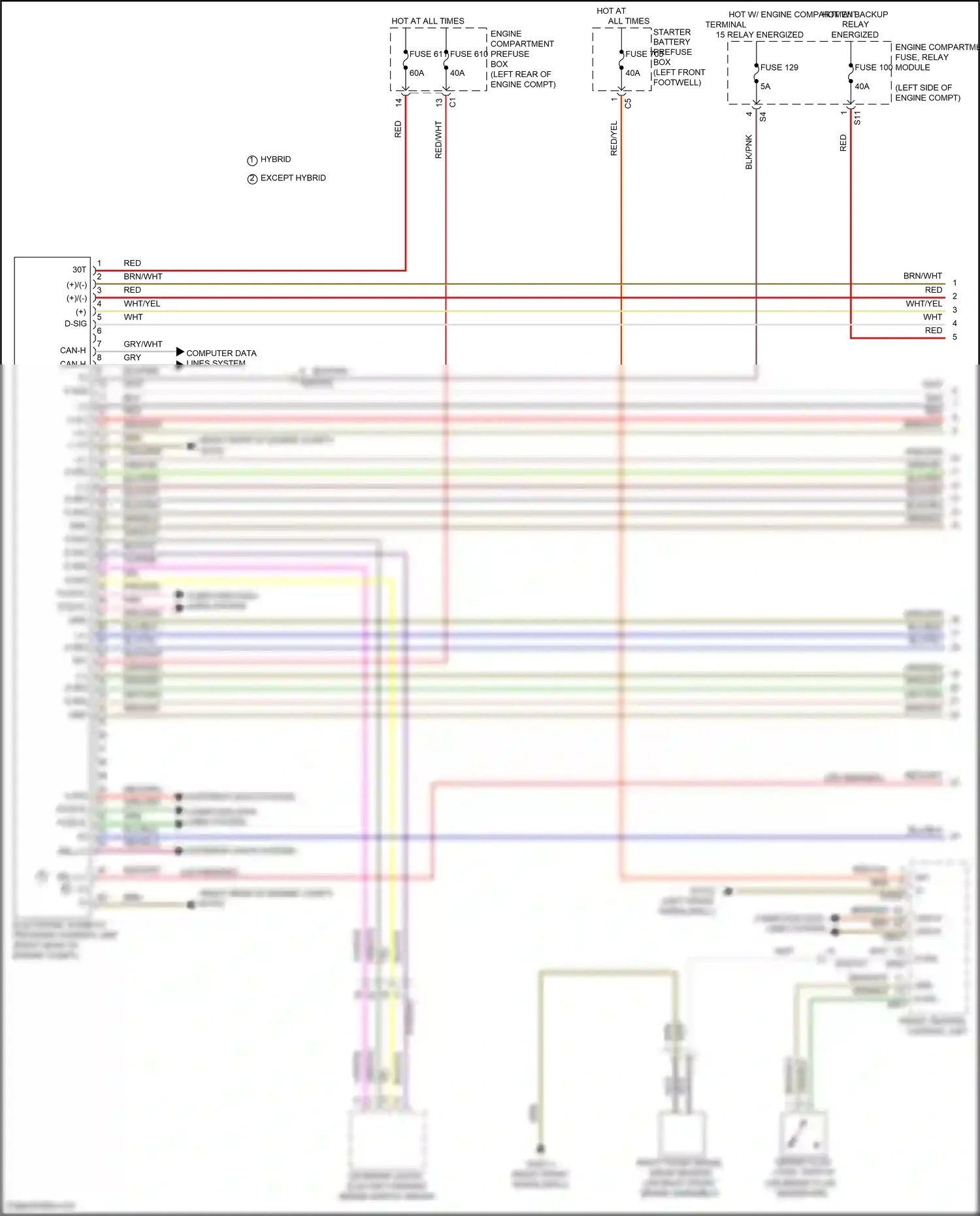 Mercedes-Benz Maybach GLS-class X167 (2019-2023) computer data lines system wiring diagram  (112 of 128)