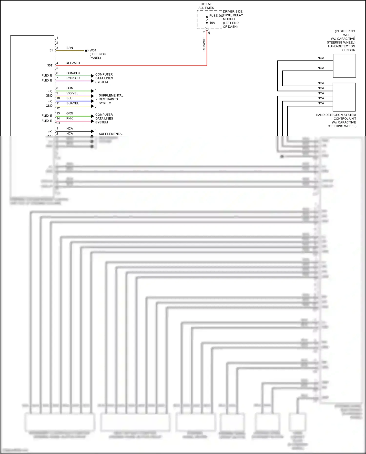 Mercedes-Benz Maybach GLS-class X167 (2019-2023) computer data lines system wiring diagram  (117 of 128)