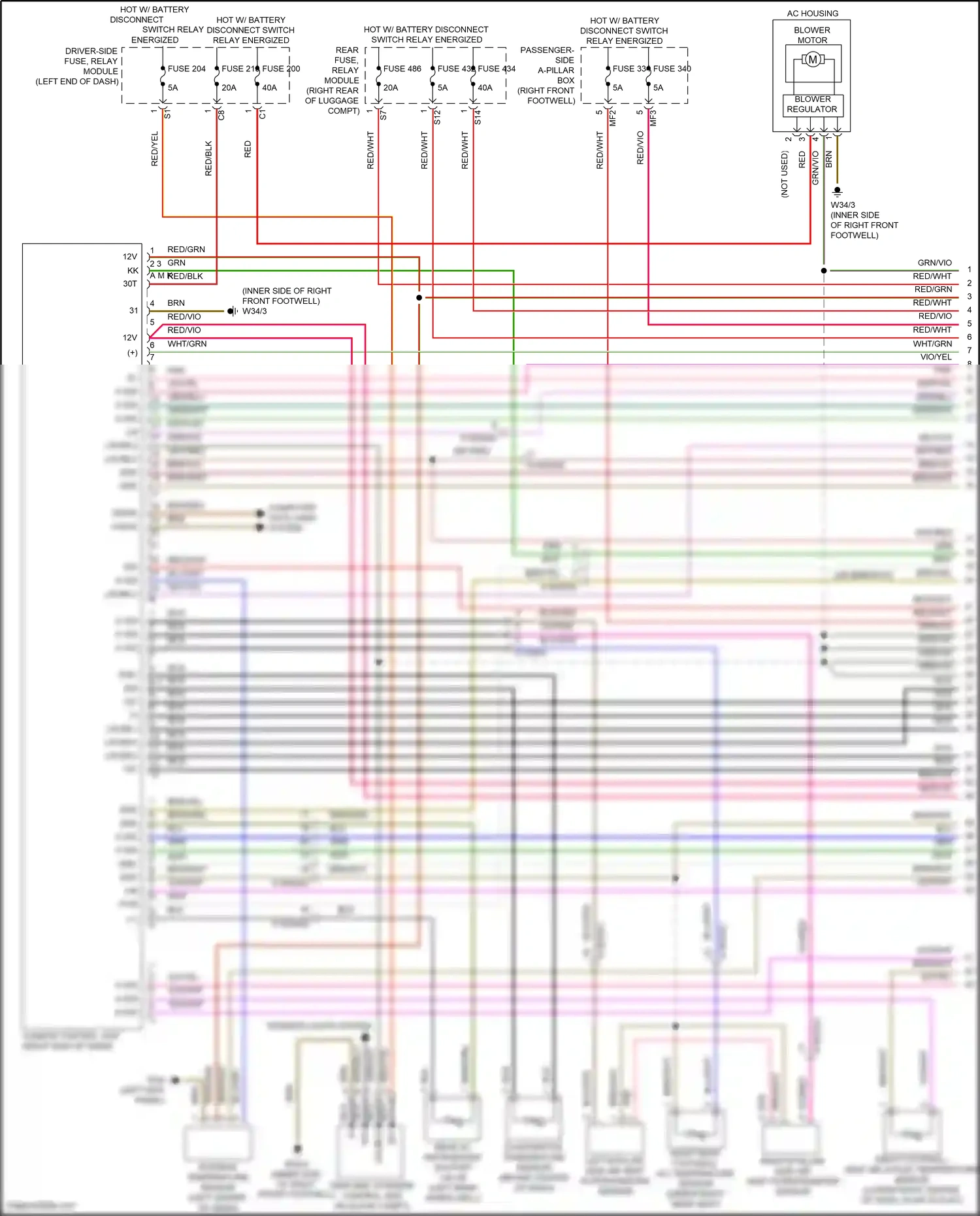 Mercedes-Benz Maybach GLS-class X167 (2019-2023) computer data lines system wiring diagram  (51 of 128)