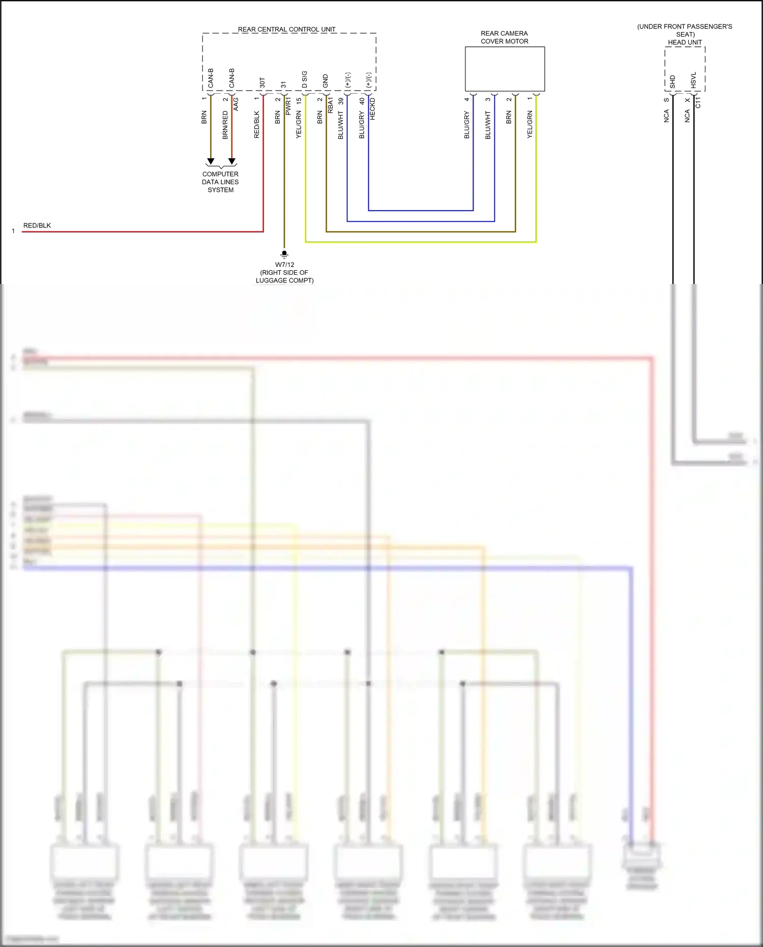 Mercedes-Benz Maybach GLS-class X167 (2019-2023) computer data lines system wiring diagram  (49 of 128)