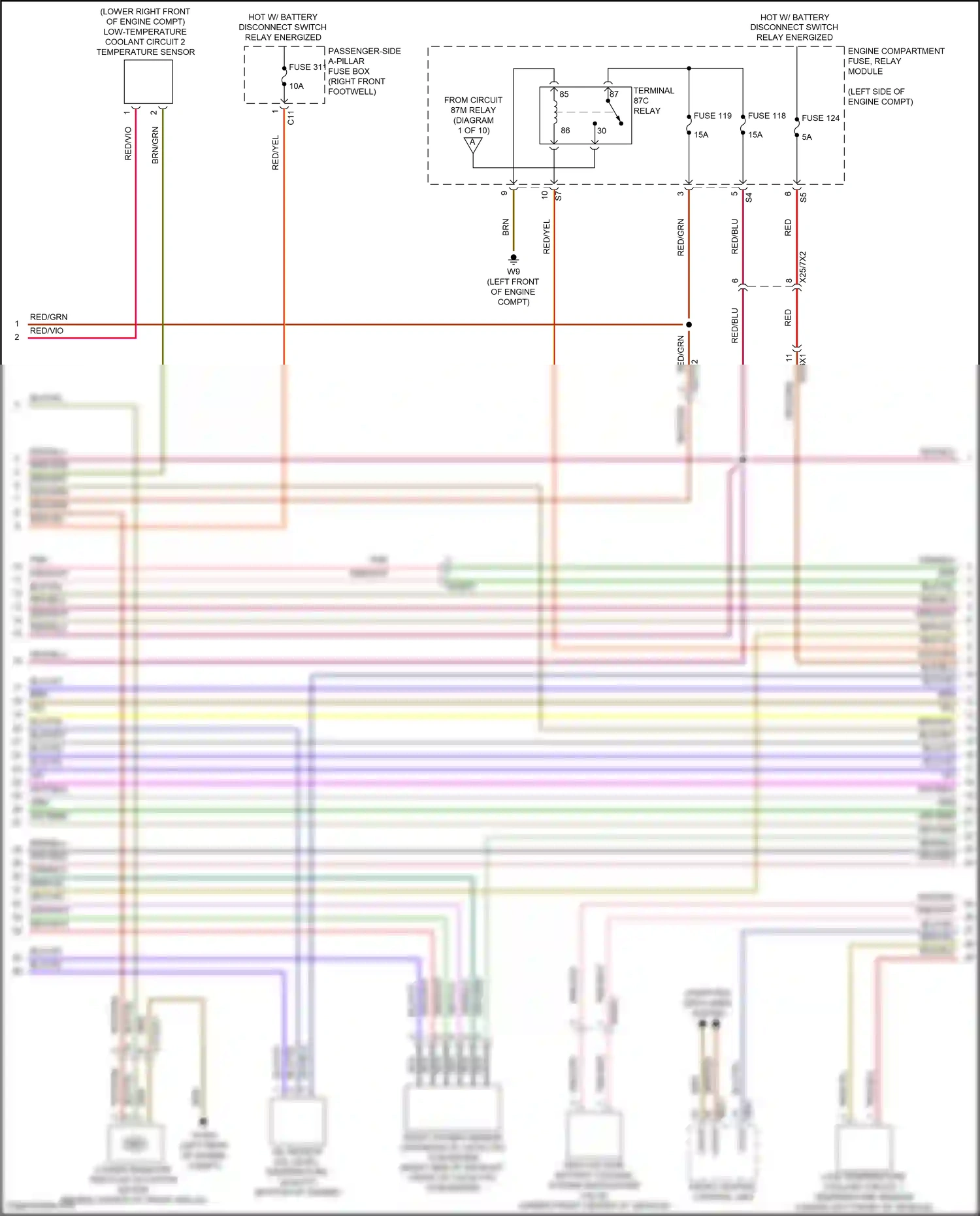 Mercedes-Benz Maybach GLS-class X167 (2019-2023) computer data lines system wiring diagram  (122 of 128)