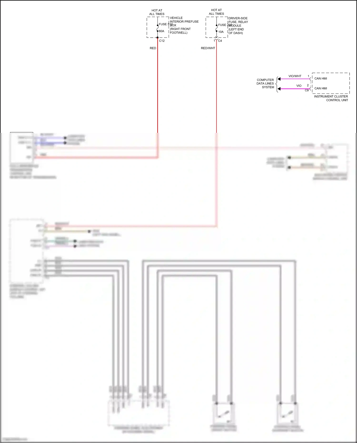 Mercedes-Benz Maybach GLS-class X167 (2019-2023) computer data lines system wiring diagram  (116 of 128)