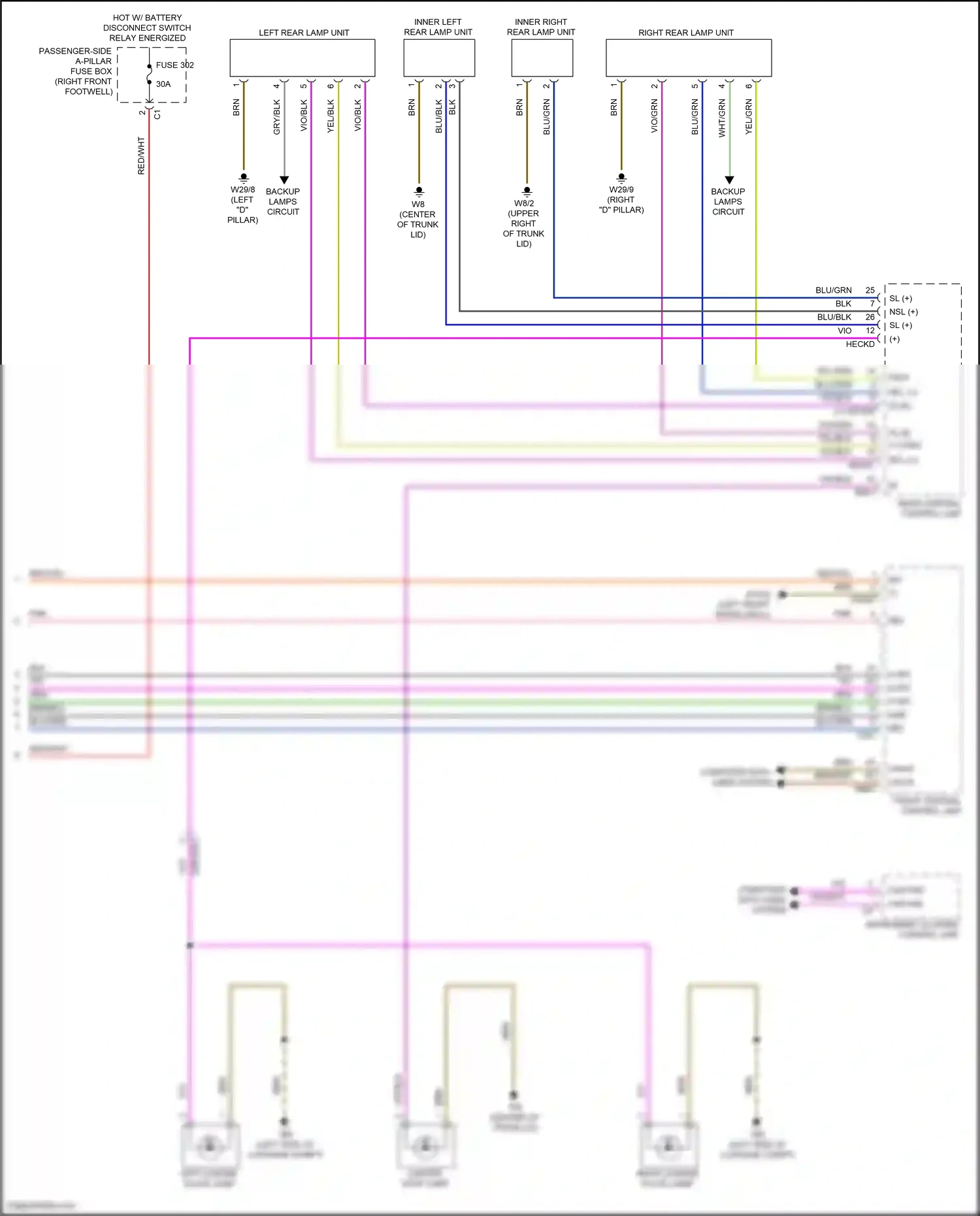 Mercedes-Benz Maybach GLS-class X167 (2019-2023) computer data lines system wiring diagram  (104 of 128)