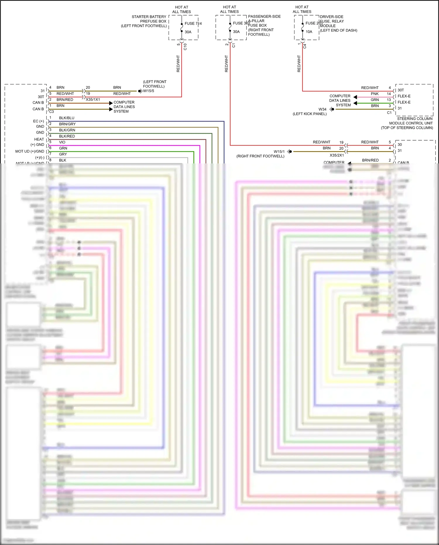 Mercedes-Benz Maybach GLS-class X167 (2019-2023) computer data lines system wiring diagram  (56 of 128)