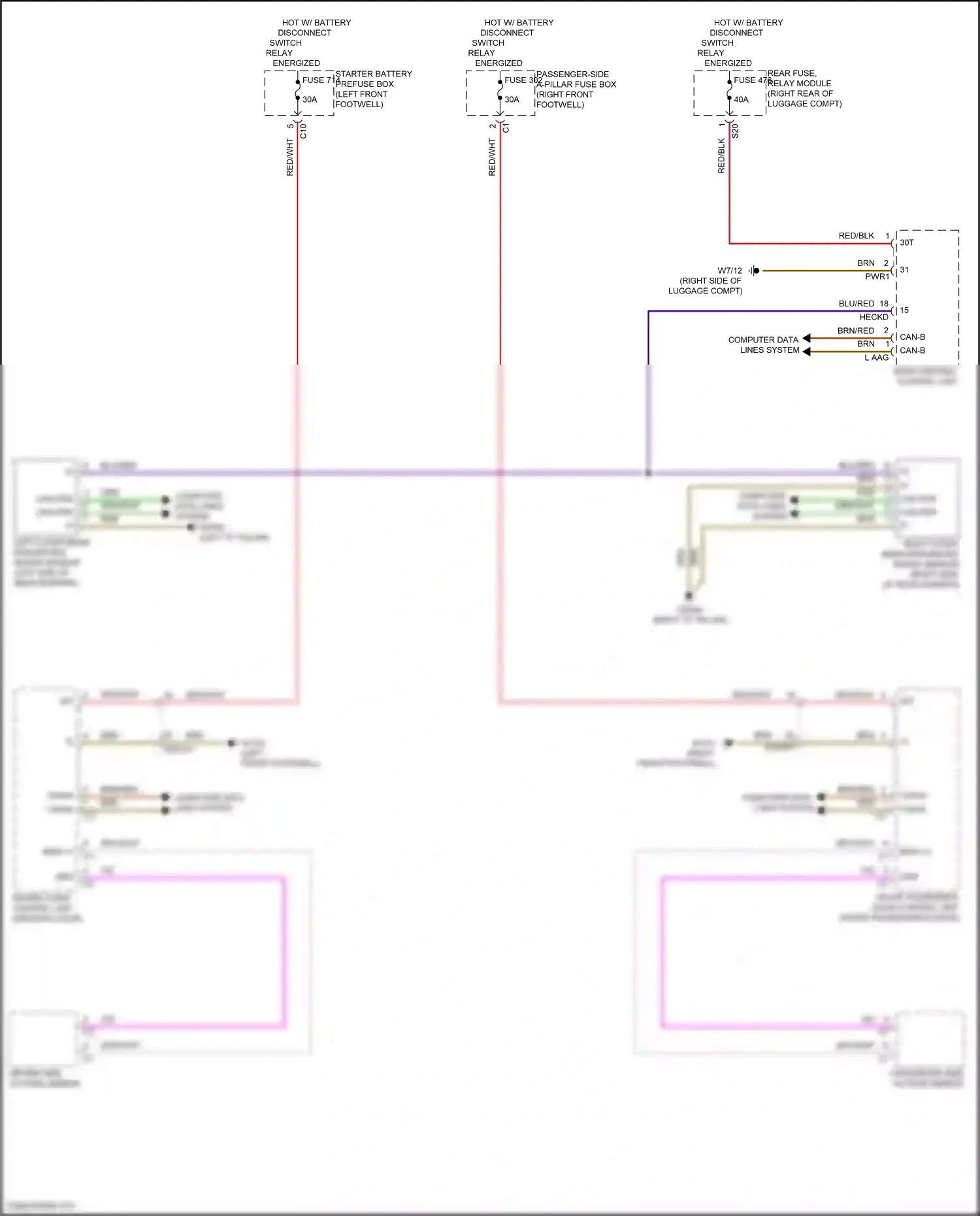 Mercedes-Benz Maybach GLS-class X167 (2019-2023) computer data lines system wiring diagram  (42 of 128)