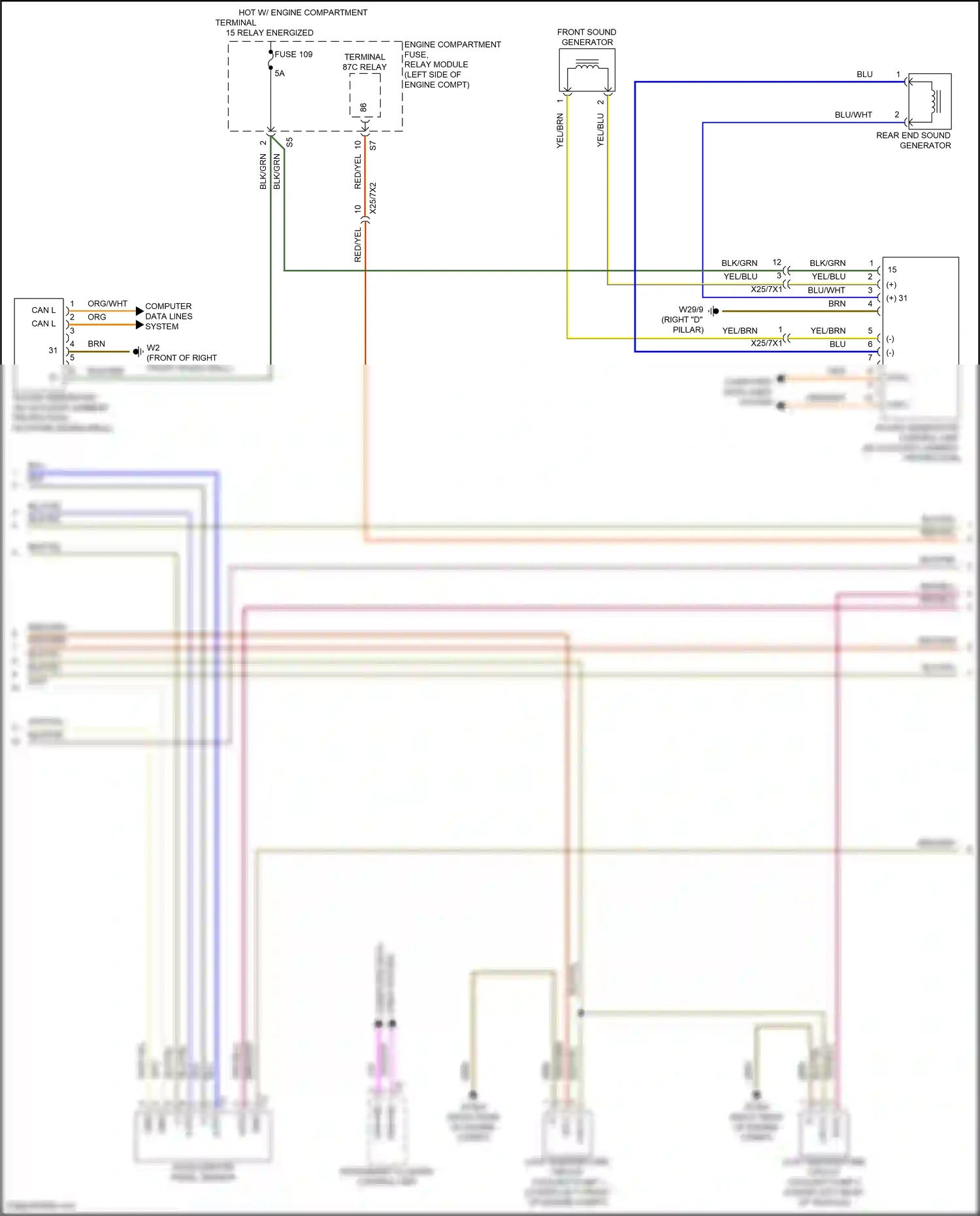 Mercedes-Benz Maybach GLS-class X167 (2019-2023) computer data wiring diagram  (2 of 6)
