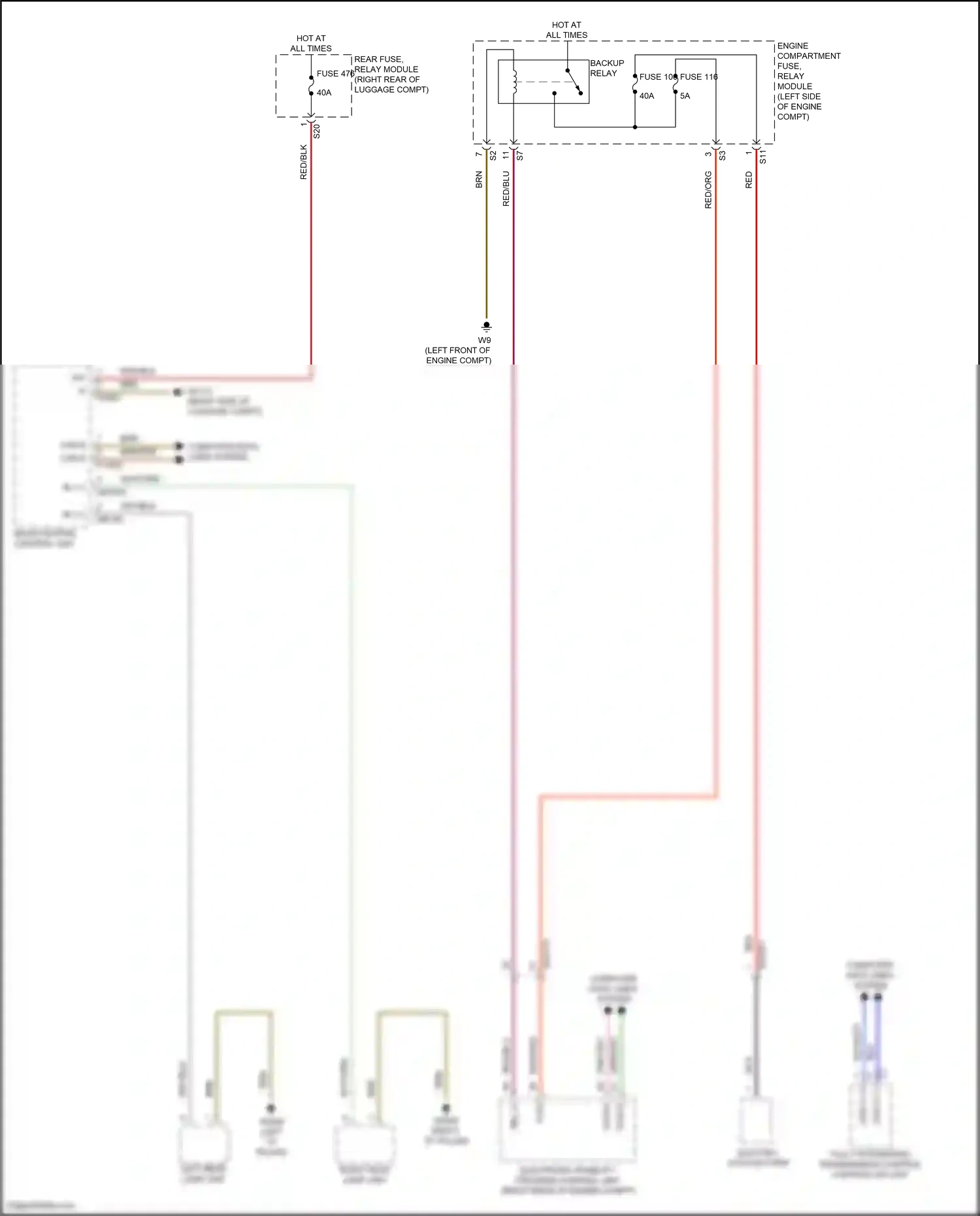 Mercedes-Benz Maybach GLS-class X167 (2019-2023) electronic stability program control unit wiring diagram  (12 of 14)