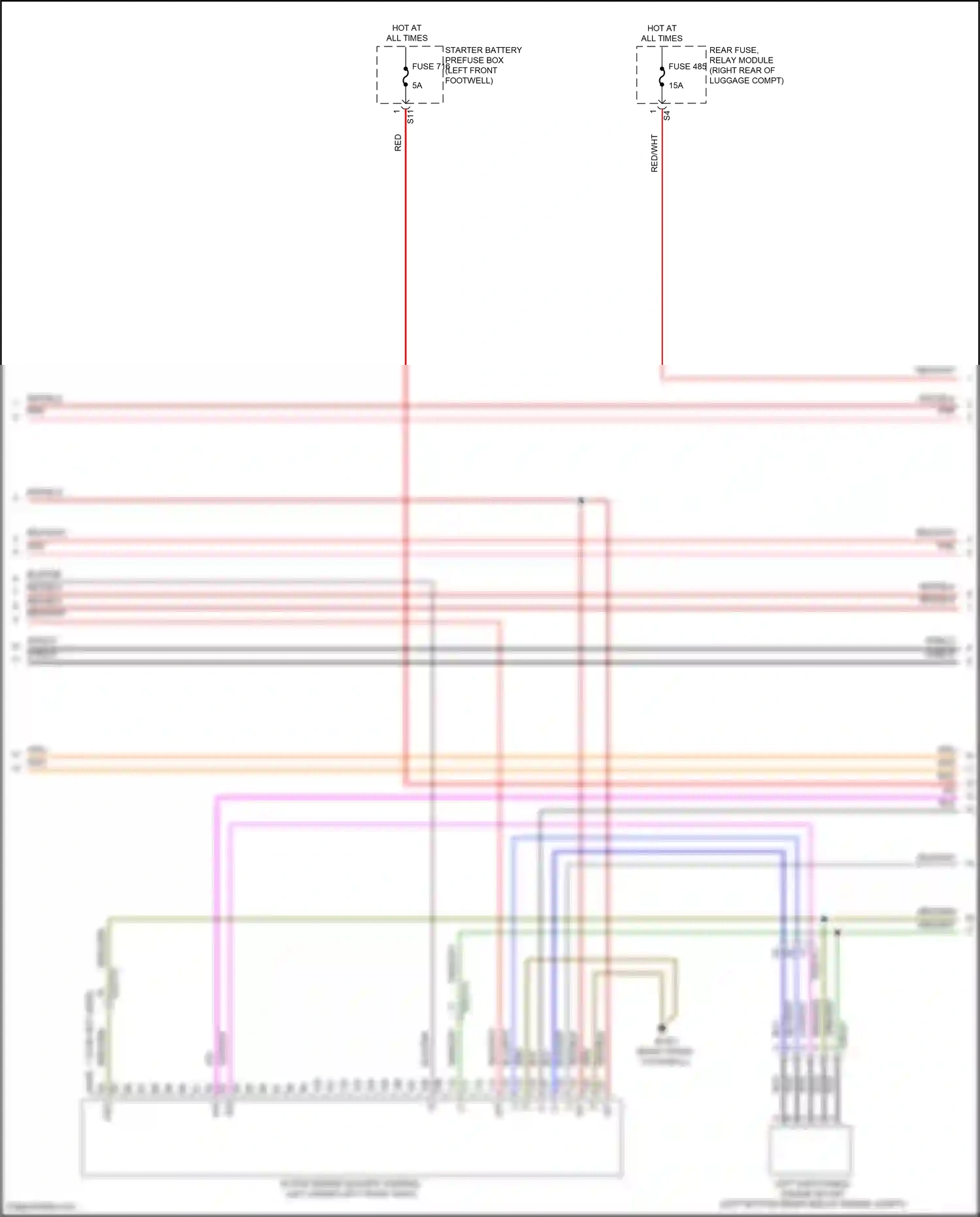 Mercedes-Benz Maybach GLS-class X167 (2019-2023) left switchable engine mount wiring diagram  (2 of 2)