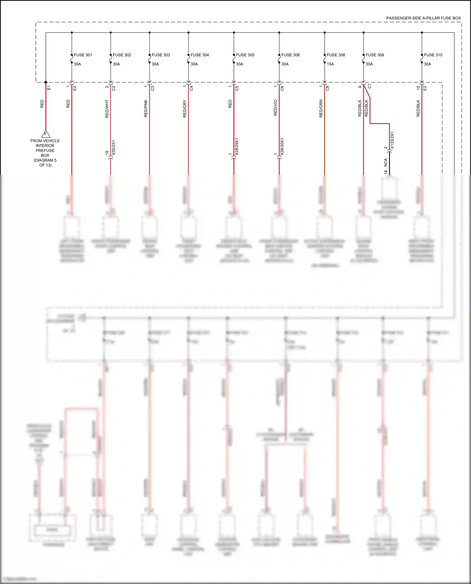 Mercedes-Benz Maybach GLS-class X167 (2019-2023) overhead control panel control unit wiring diagram  (8 of 10)