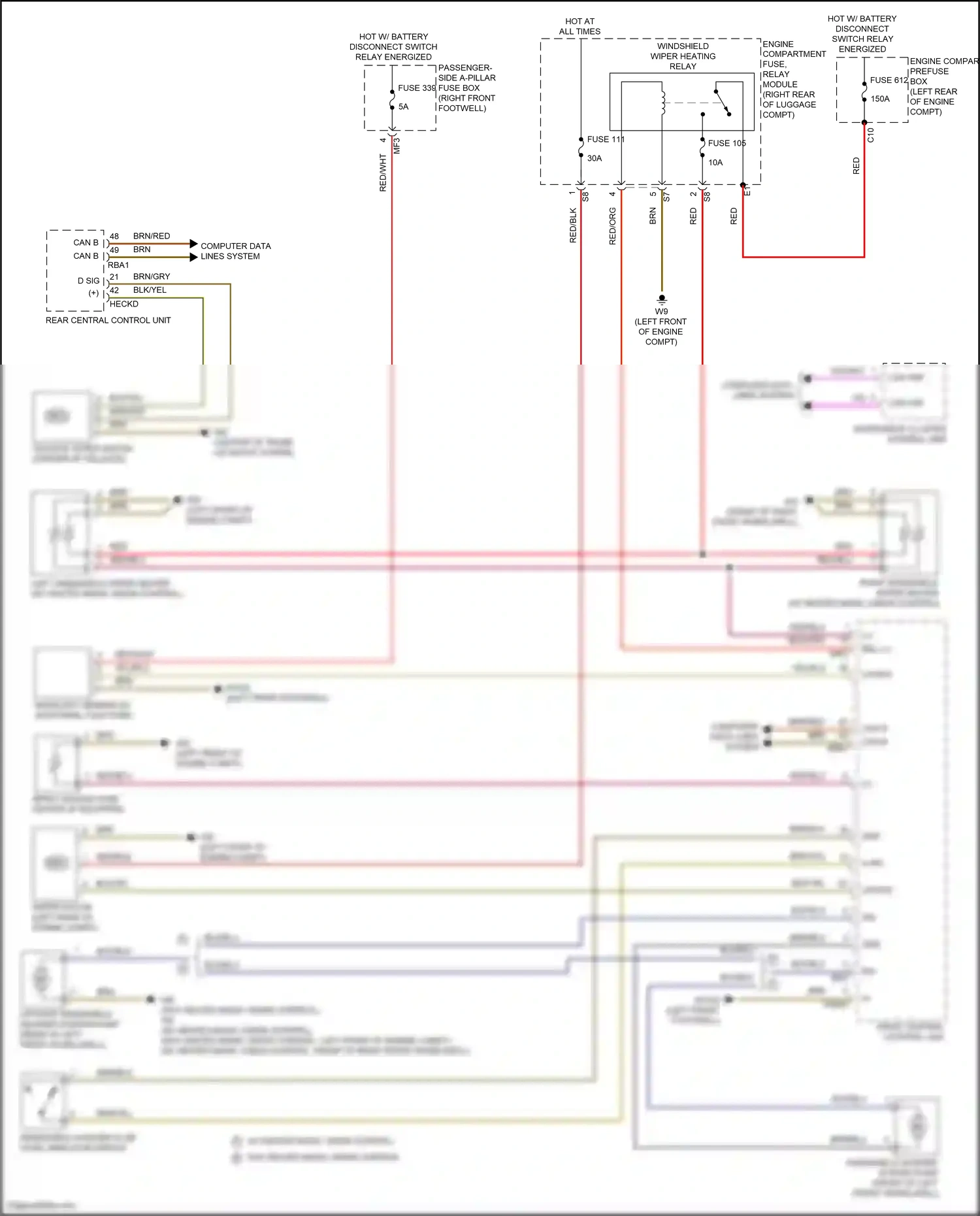 Mercedes-Benz Maybach GLS-class X167 (2019-2023) rain/light sensor w/ additional functions wiring diagram  (6 of 6)