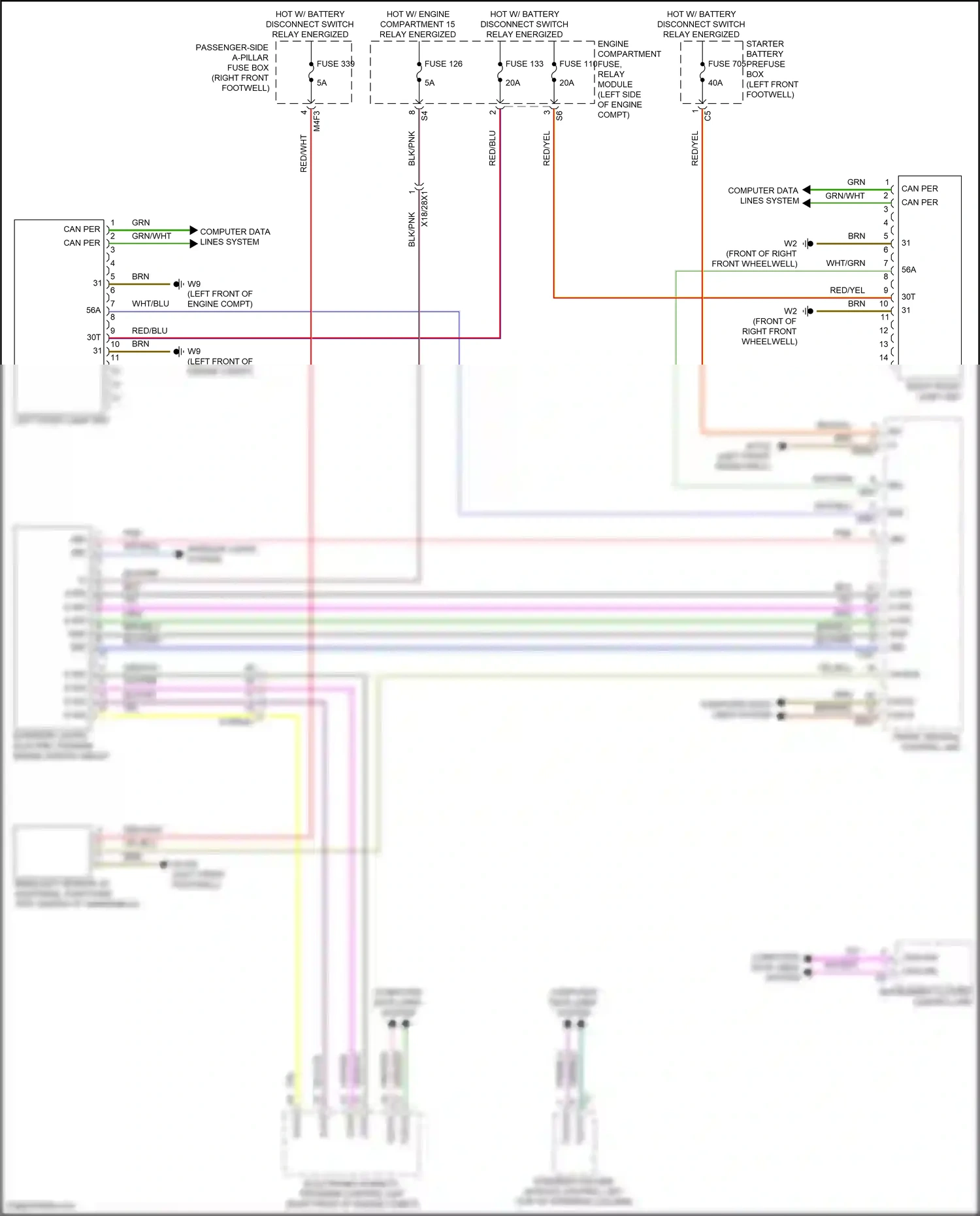 Mercedes-Benz Maybach GLS-class X167 (2019-2023) steering column module control unit wiring diagram  (4 of 21)