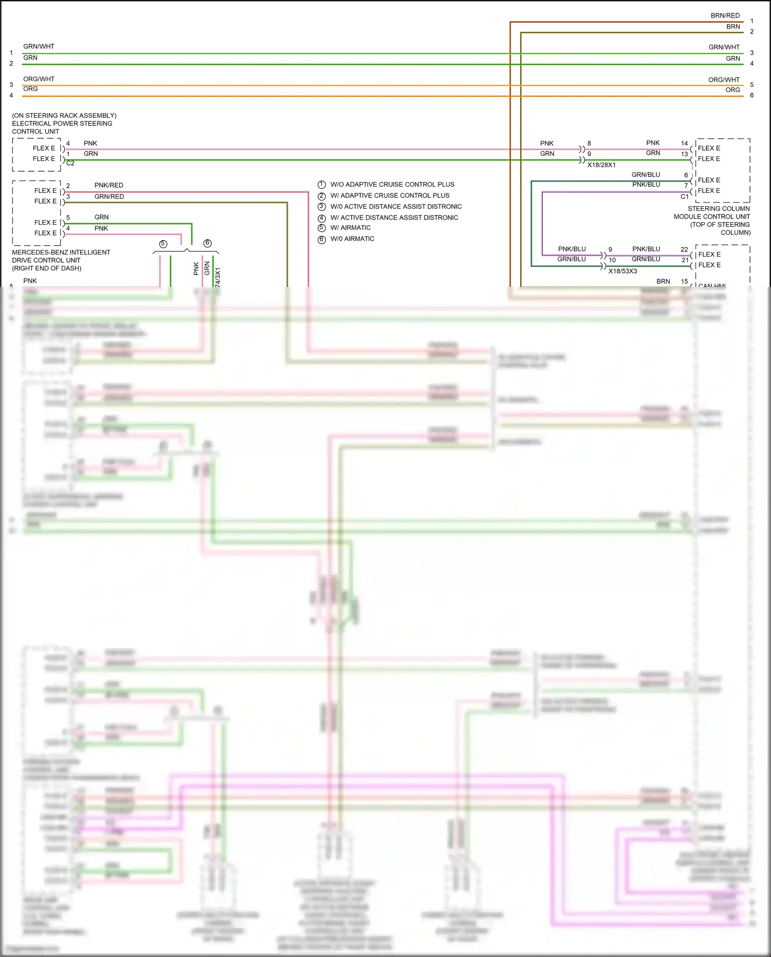 Mercedes-Benz Maybach GLS-class X167 (2019-2023) steering column module control unit wiring diagram  (16 of 21)