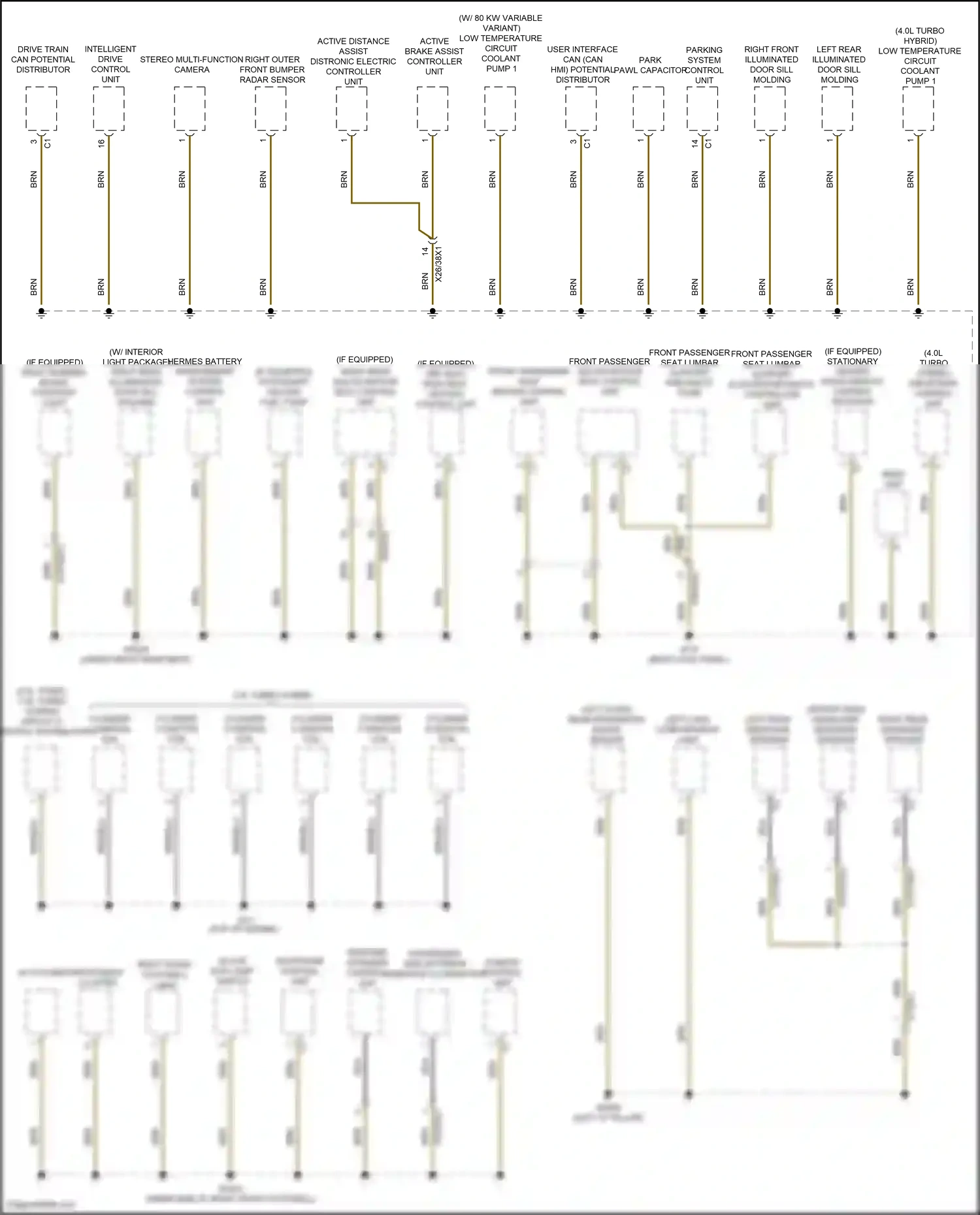 Mercedes-Benz Maybach GLS-class X167 (2019-2023) stereo multi-function camera wiring diagram  (1 of 4)