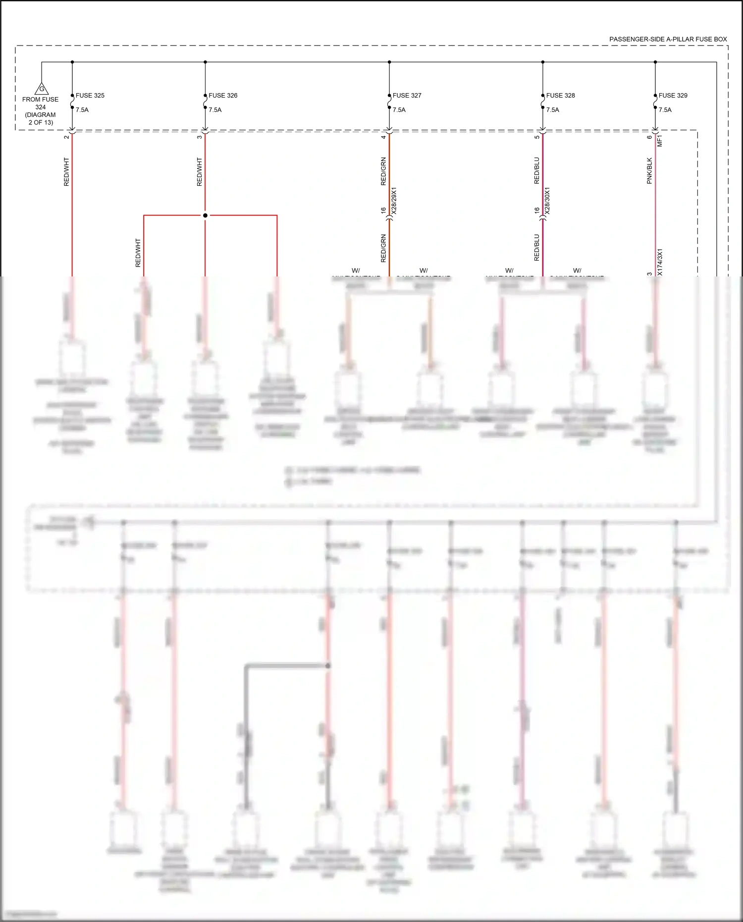 Mercedes-Benz Maybach GLS-class X167 (2019-2023) stereo multi-function camera wiring diagram  (3 of 4)
