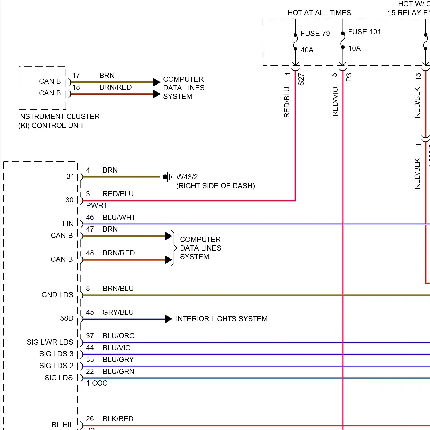 demo - Exterior lamps circuit (1 of 2) Exterior lamps circuit (1 of 2)