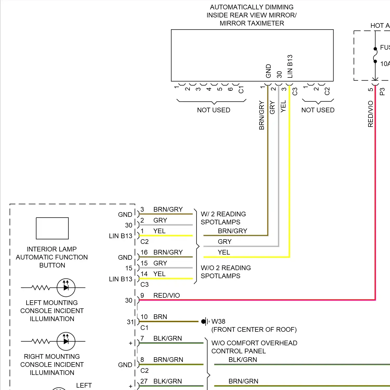 demo - Interior lights circuit (1 of 3) Interior lights circuit (1 of 3)