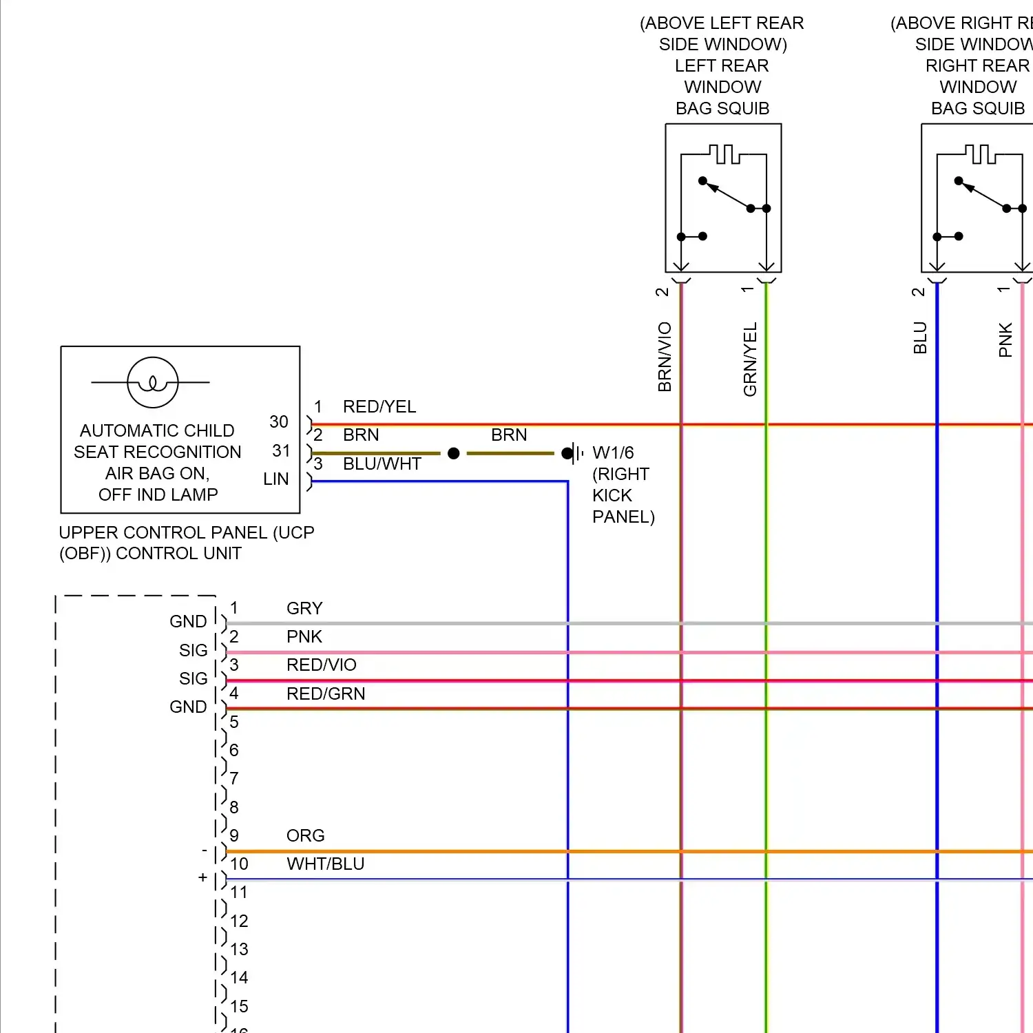 demo - Supplemental restraints circuit (1 of 3) Supplemental restraints circuit (1 of 3)