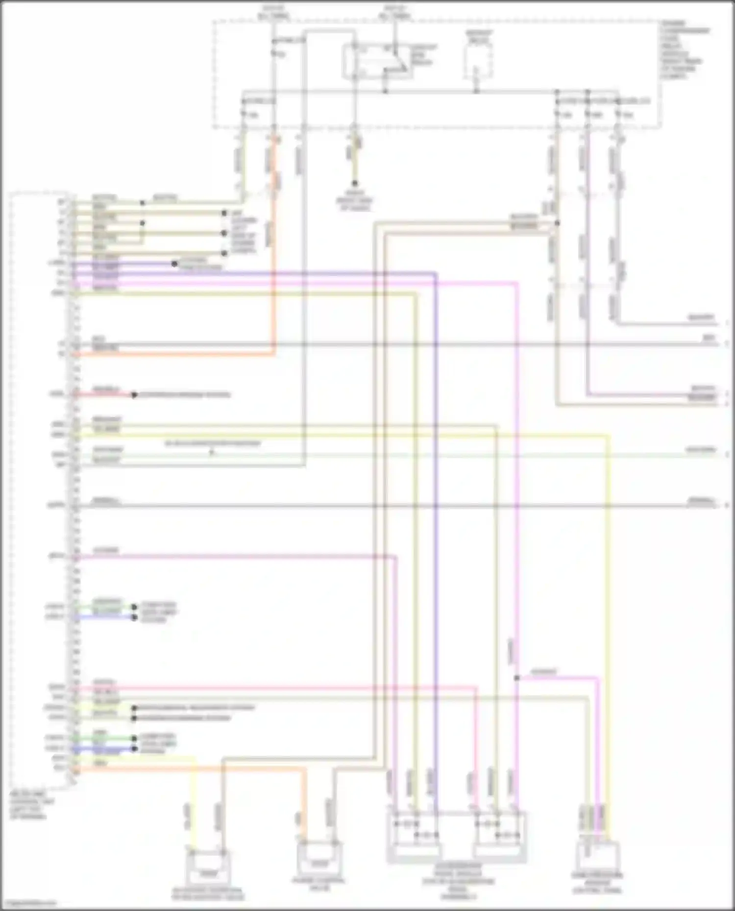 Wiring diagram accelerator pedal module for Mercedes-Benz Metris W447 (2015-2024) (1 of 1)