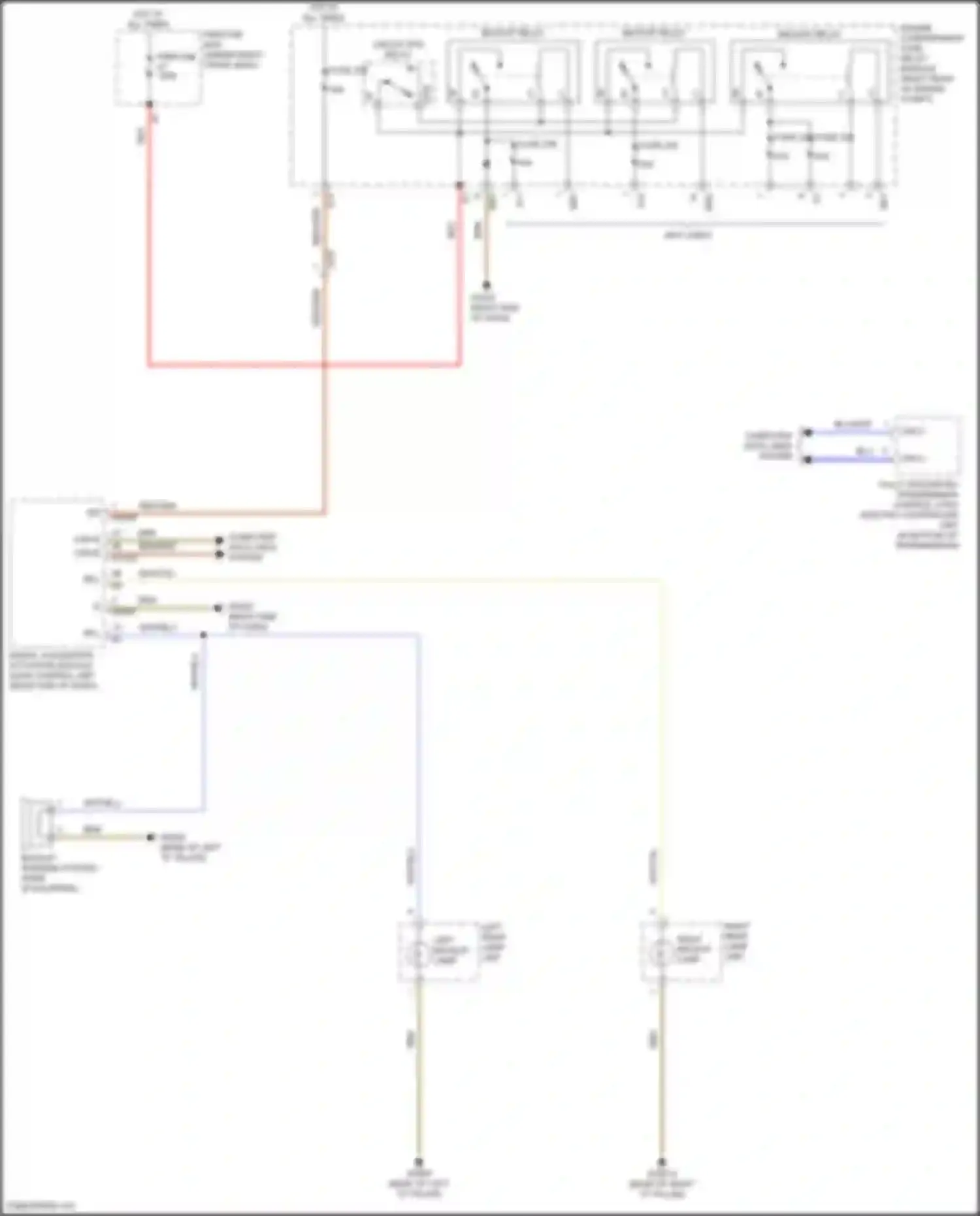 Wiring diagram backup relay for Mercedes-Benz Metris W447 (2015-2024) (1 of 3)