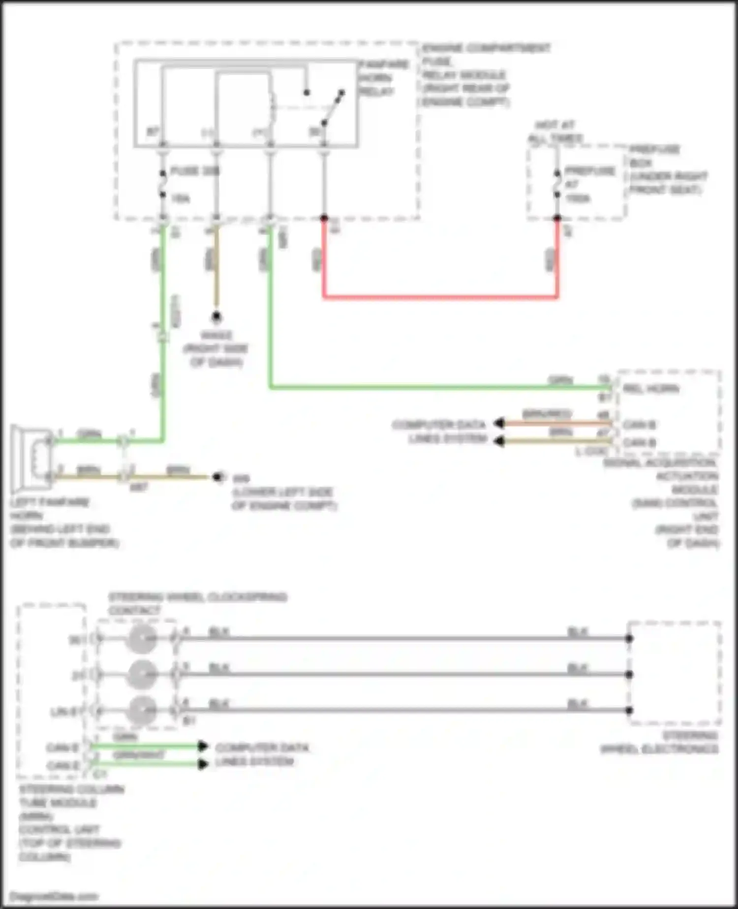 Wiring diagram can b l coc for Mercedes-Benz Metris W447 (2015-2024) (3 of 4)