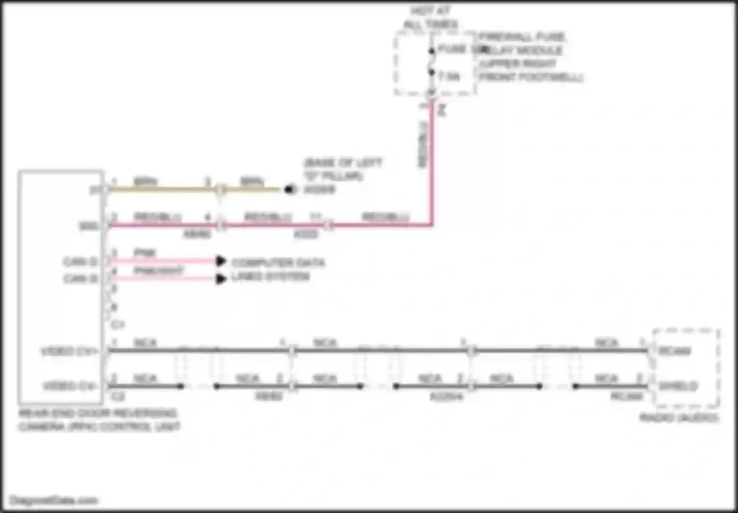 Wiring diagram computer data lines system for Mercedes-Benz Metris W447 (2015-2024) (19 of 57)