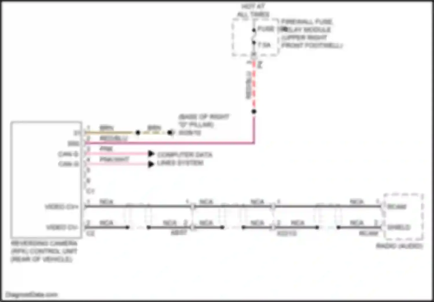 Wiring diagram computer data lines system for Mercedes-Benz Metris W447 (2015-2024) (18 of 57)
