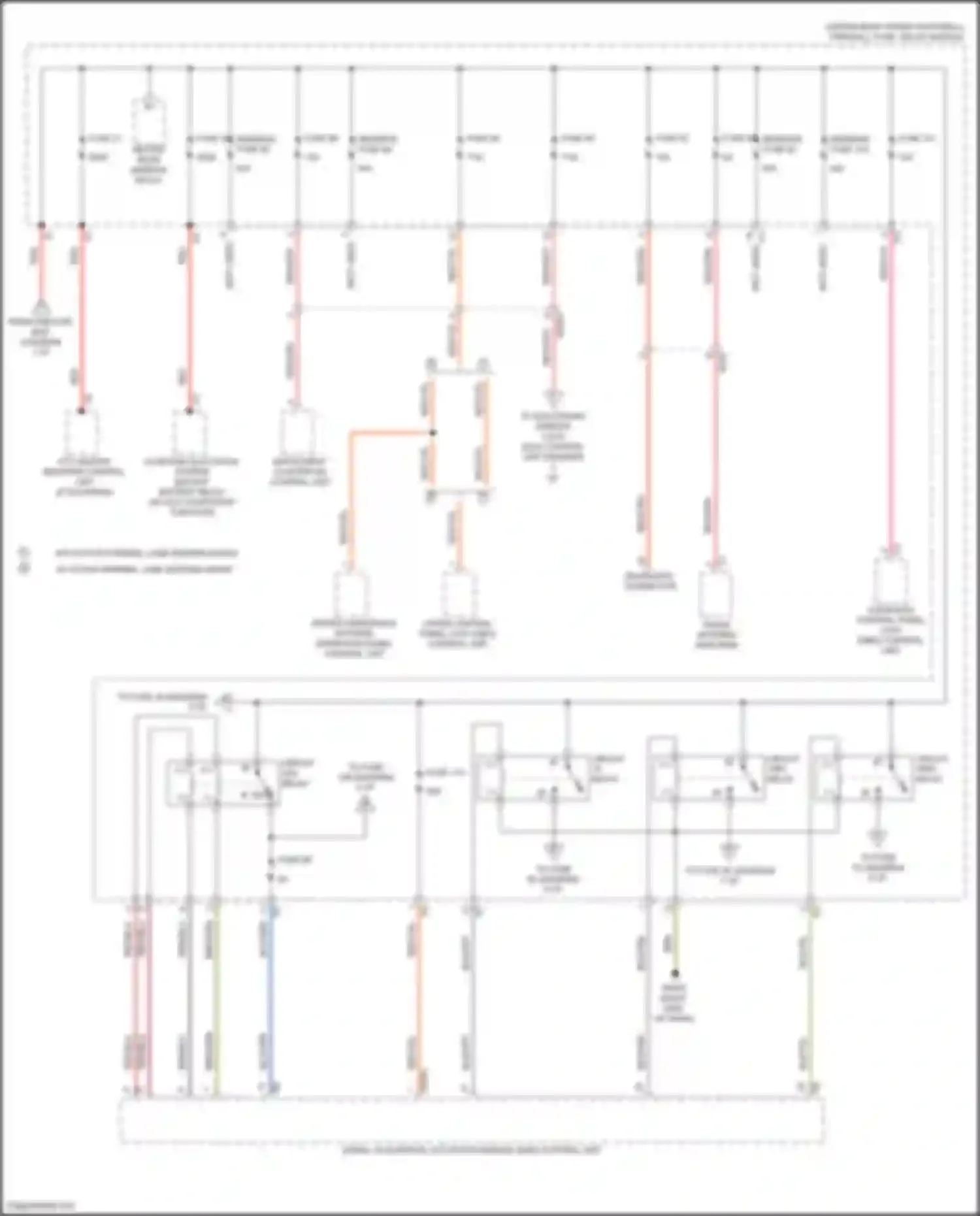 Wiring diagram driver assistance systems operating panel control unit for Mercedes-Benz Metris W447 (2015-2024) (3 of 3)