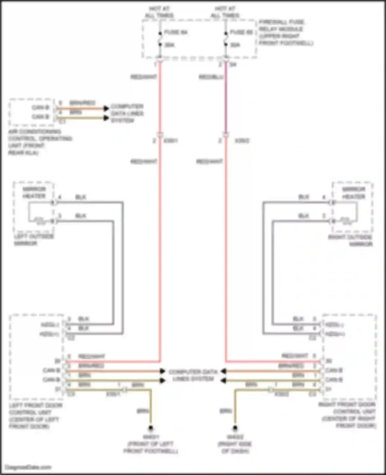 Wiring diagram firewall fuse, relay module for Mercedes-Benz Metris W447 (2015-2024) (33 of 44)