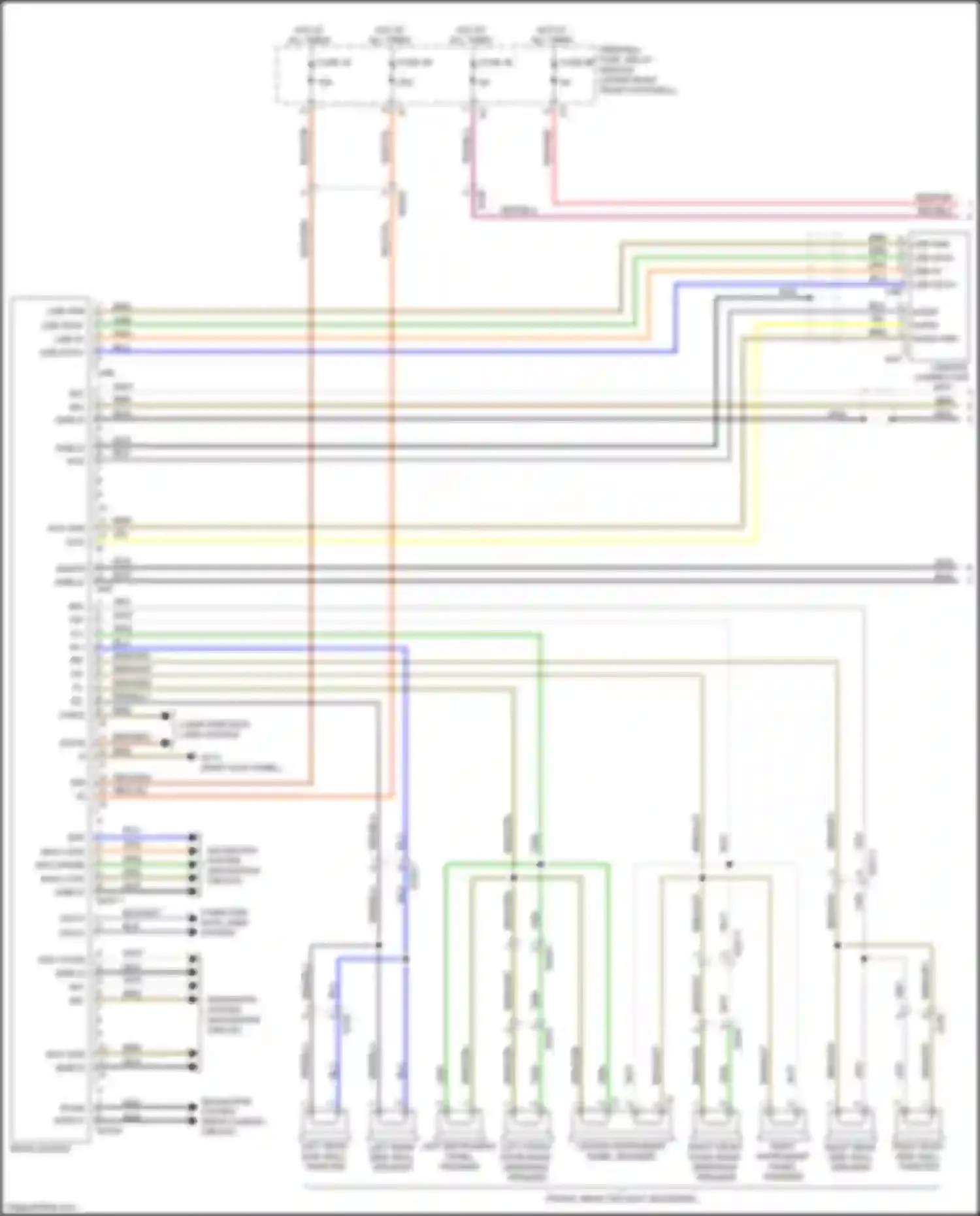Wiring diagram navigation circuit for Mercedes-Benz Metris W447 (2015-2024) (1 of 4)