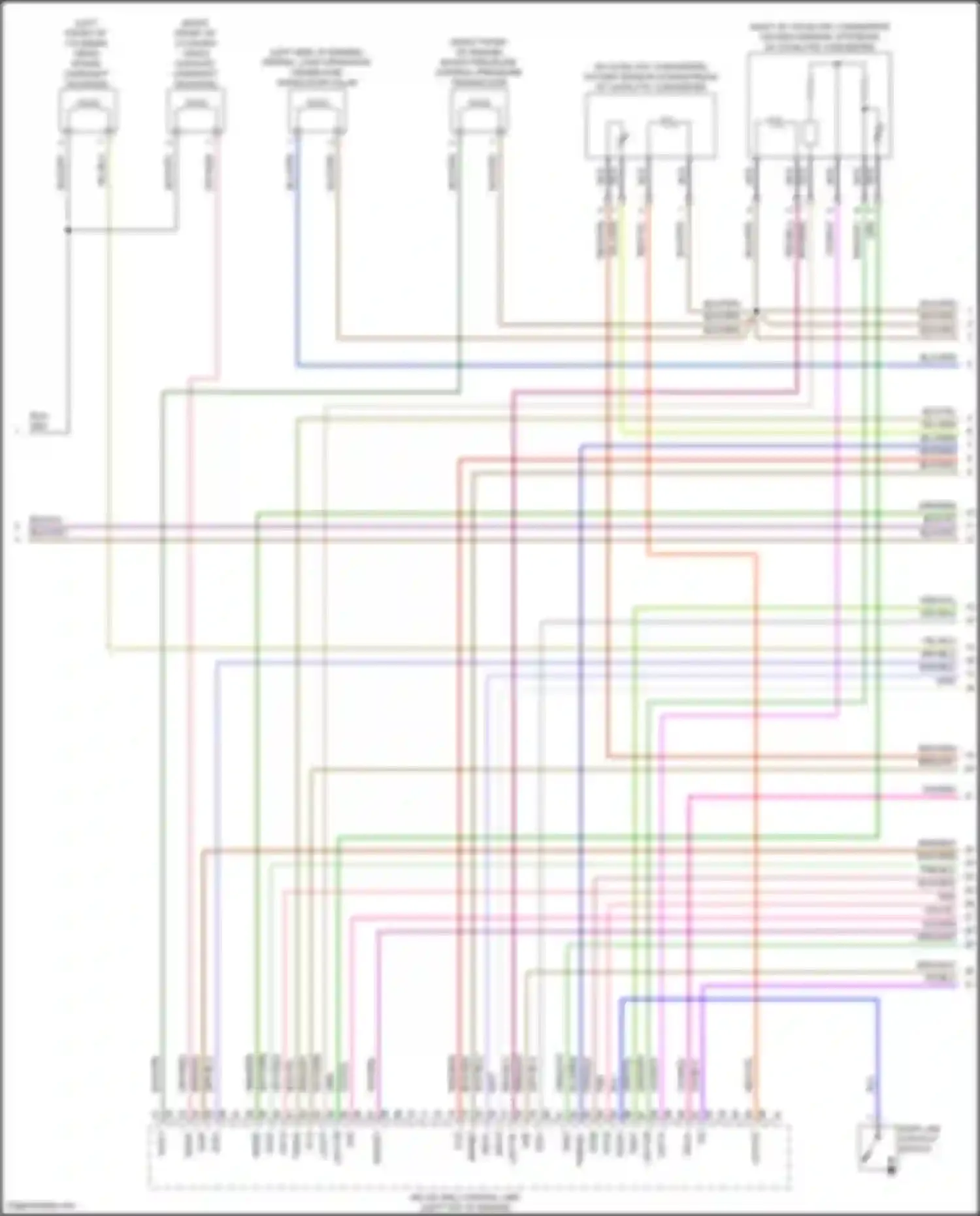 Wiring diagram oxygen sensor upstream of catalytic converter for Mercedes-Benz Metris W447 (2015-2024) (1 of 1)