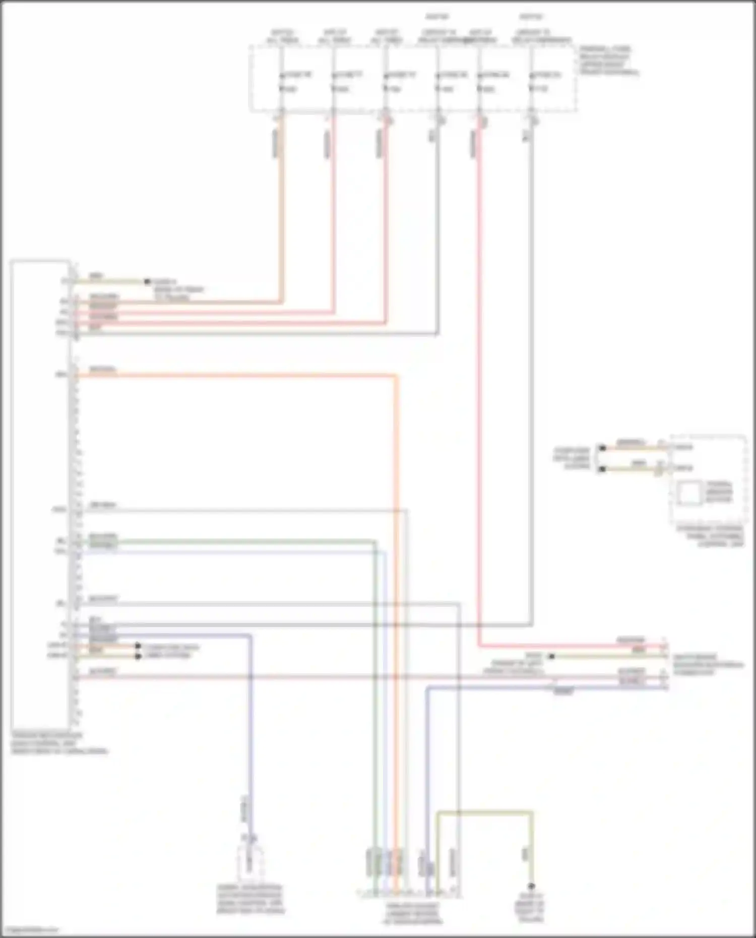 Wiring diagram right end of dash) for Mercedes-Benz Metris W447 (2015-2024) (10 of 26)