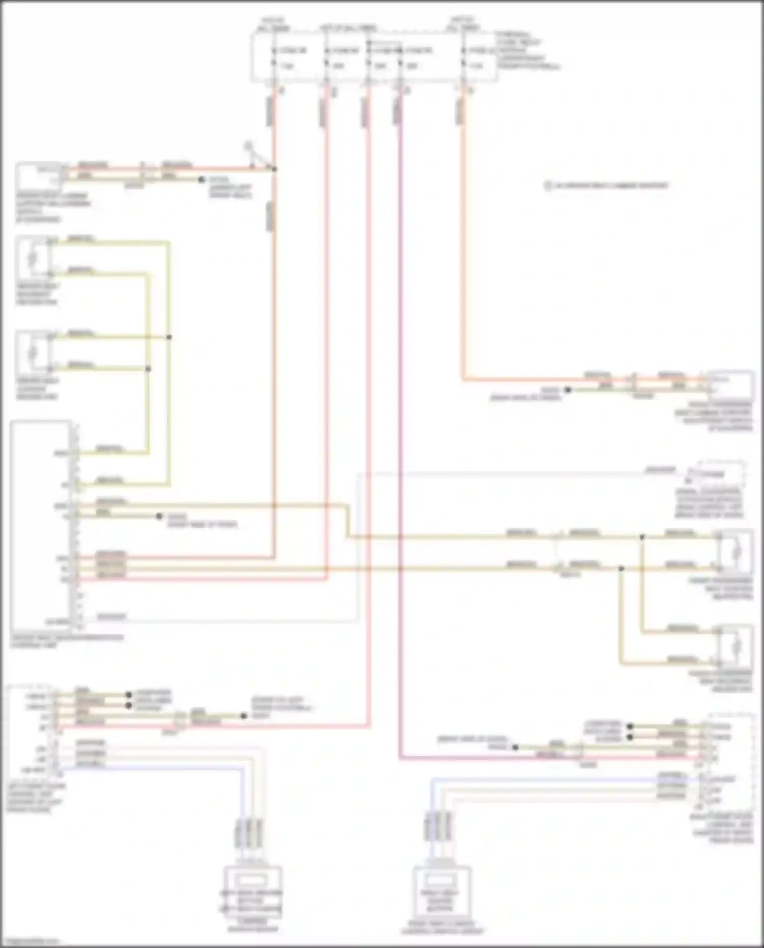 Wiring diagram right end of dash) for Mercedes-Benz Metris W447 (2015-2024) (23 of 26)