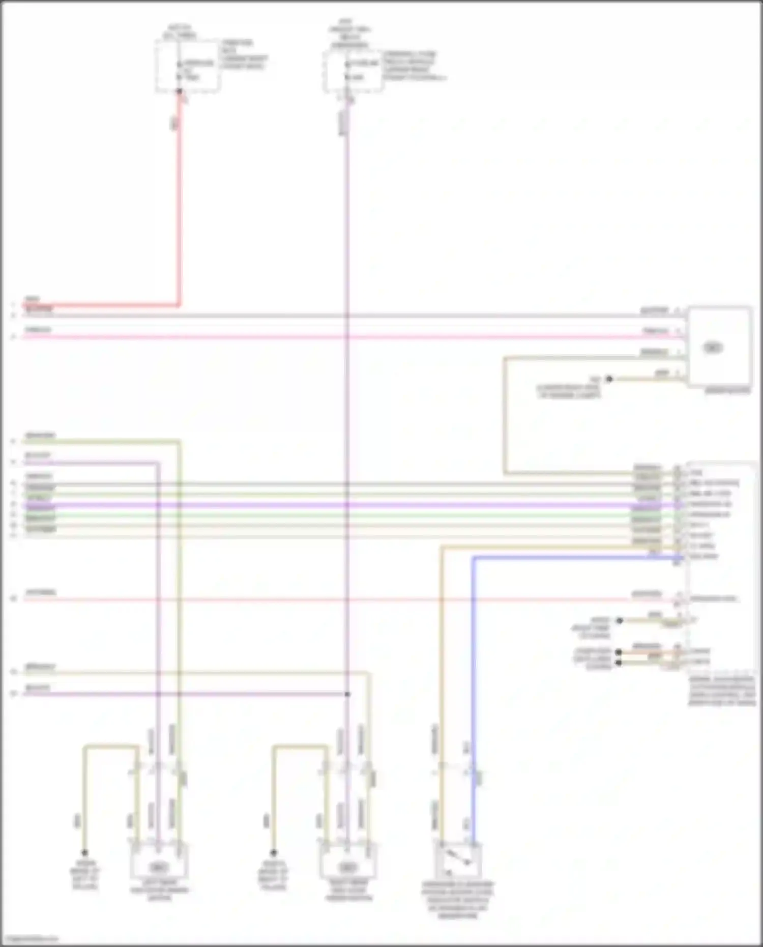 Wiring diagram right end of dash) for Mercedes-Benz Metris W447 (2015-2024) (25 of 26)