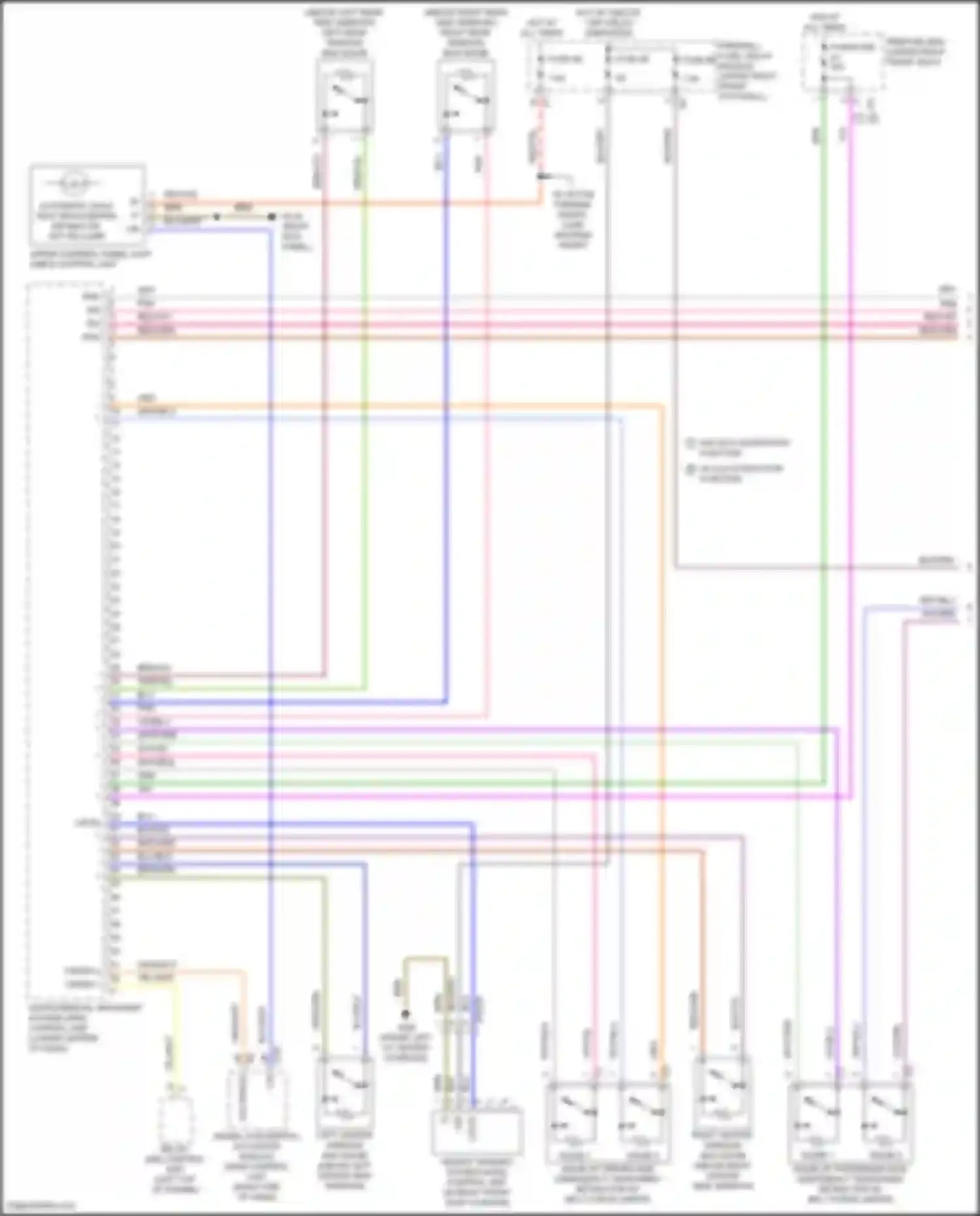 Wiring diagram w/o eco start/stop function w/ eco start/stop function for Mercedes-Benz Metris W447 (2015-2024) (1 of 1)