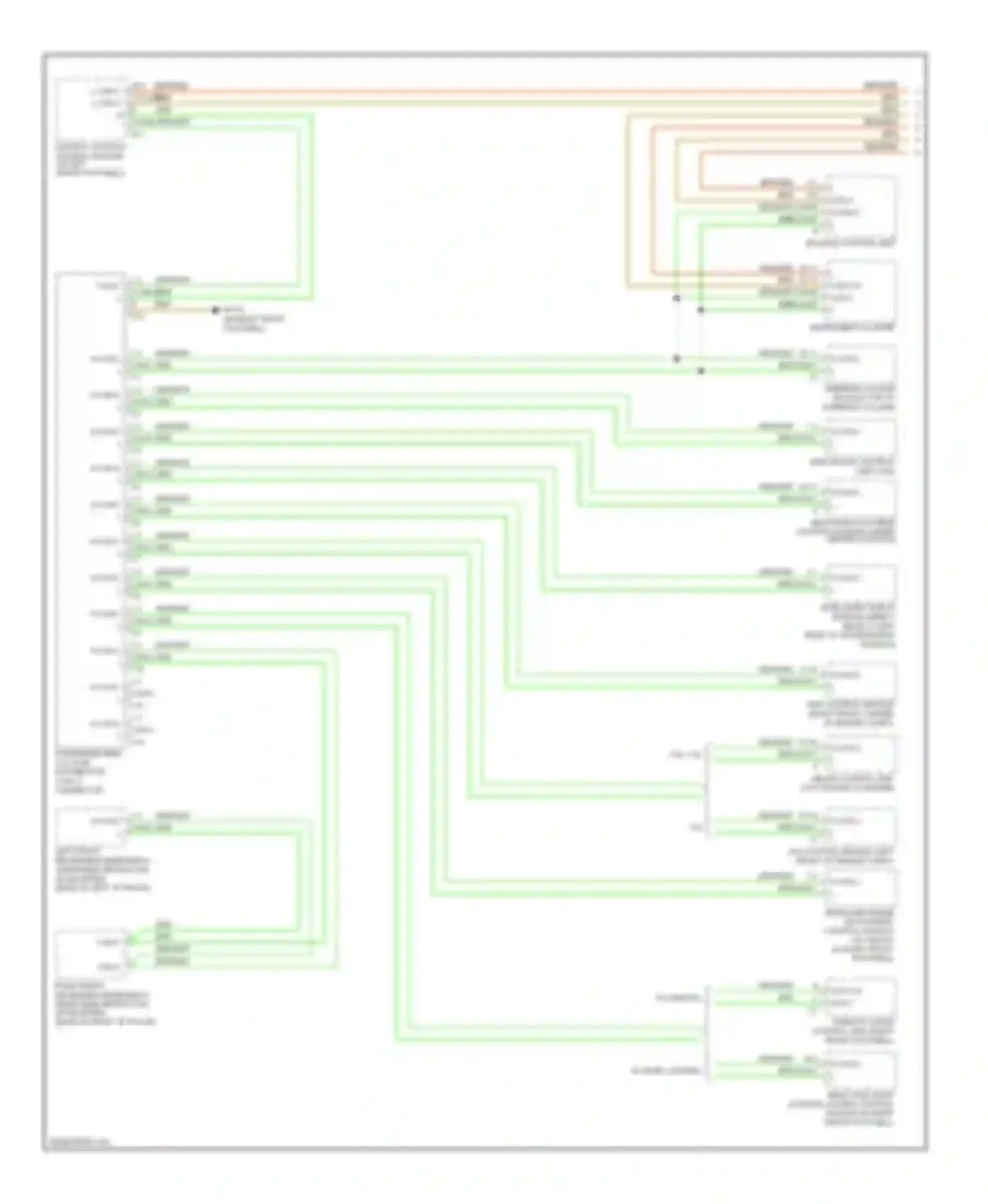 R-class Mercedes-Benz W251 facelift (2007-2010): High/low bus circuit (1 of 3)