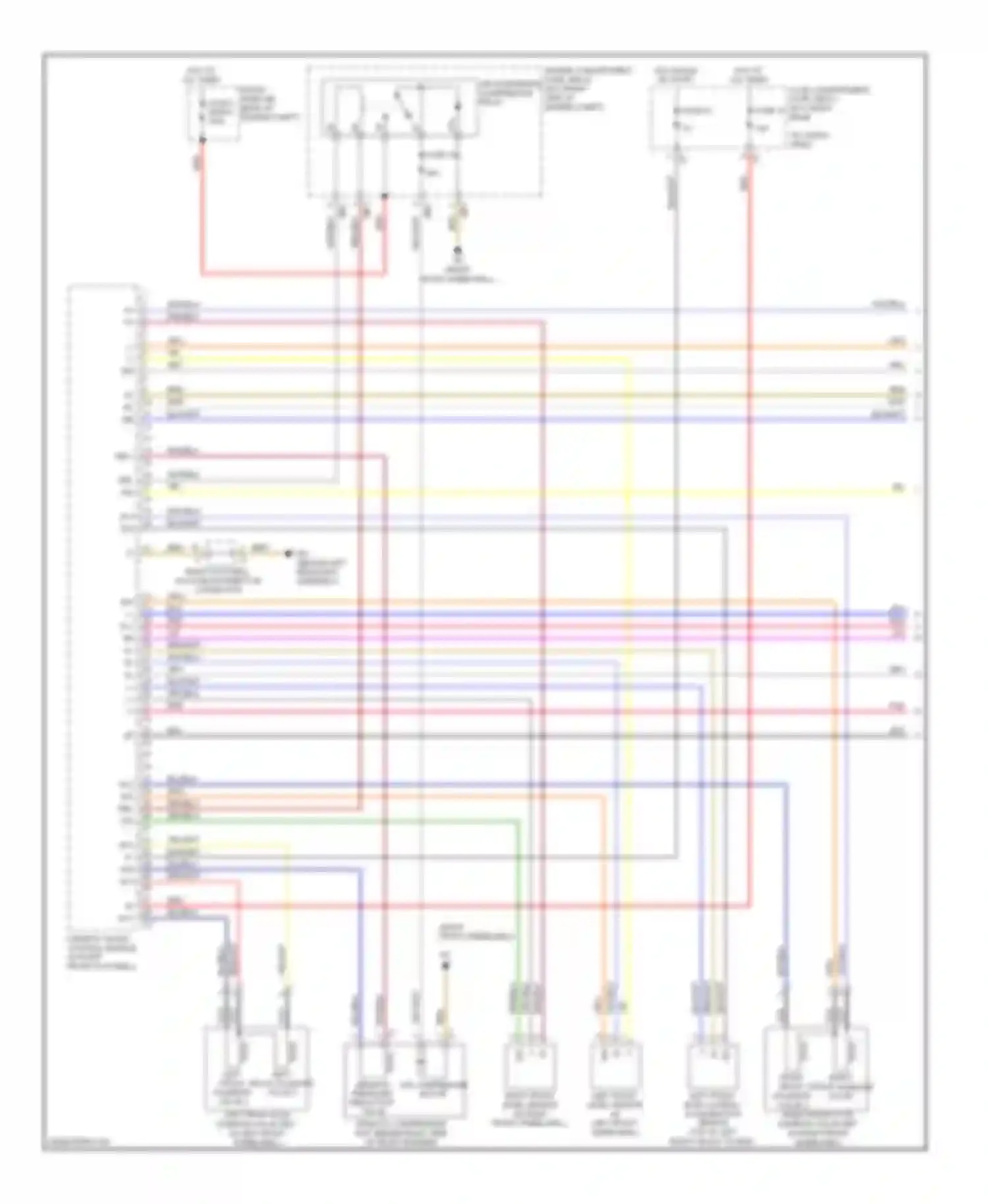 R-class Mercedes-Benz W251 facelift (2007-2010): Electronic suspension circuit (1 of 2)