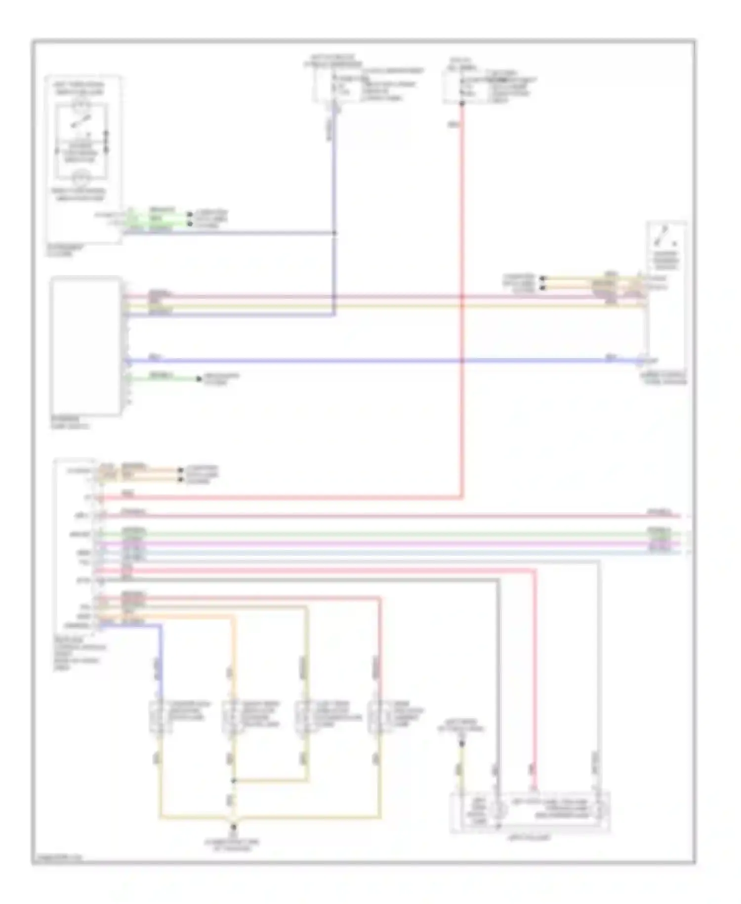 R-class Mercedes-Benz W251 facelift (2007-2010): Exterior lamps circuit (1 of 2)
