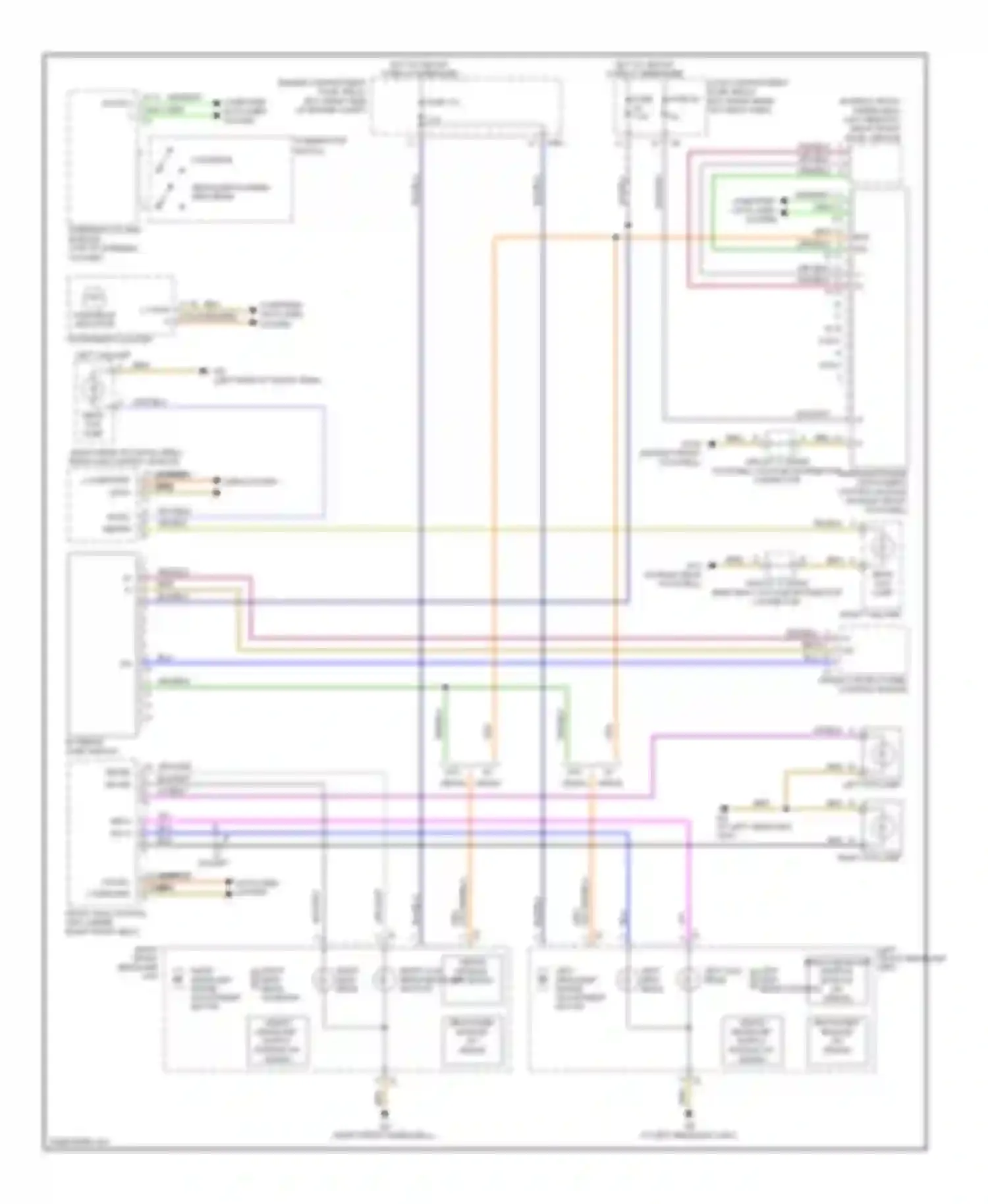 R-class Mercedes-Benz W251 facelift (2007-2010): Headlights circuit