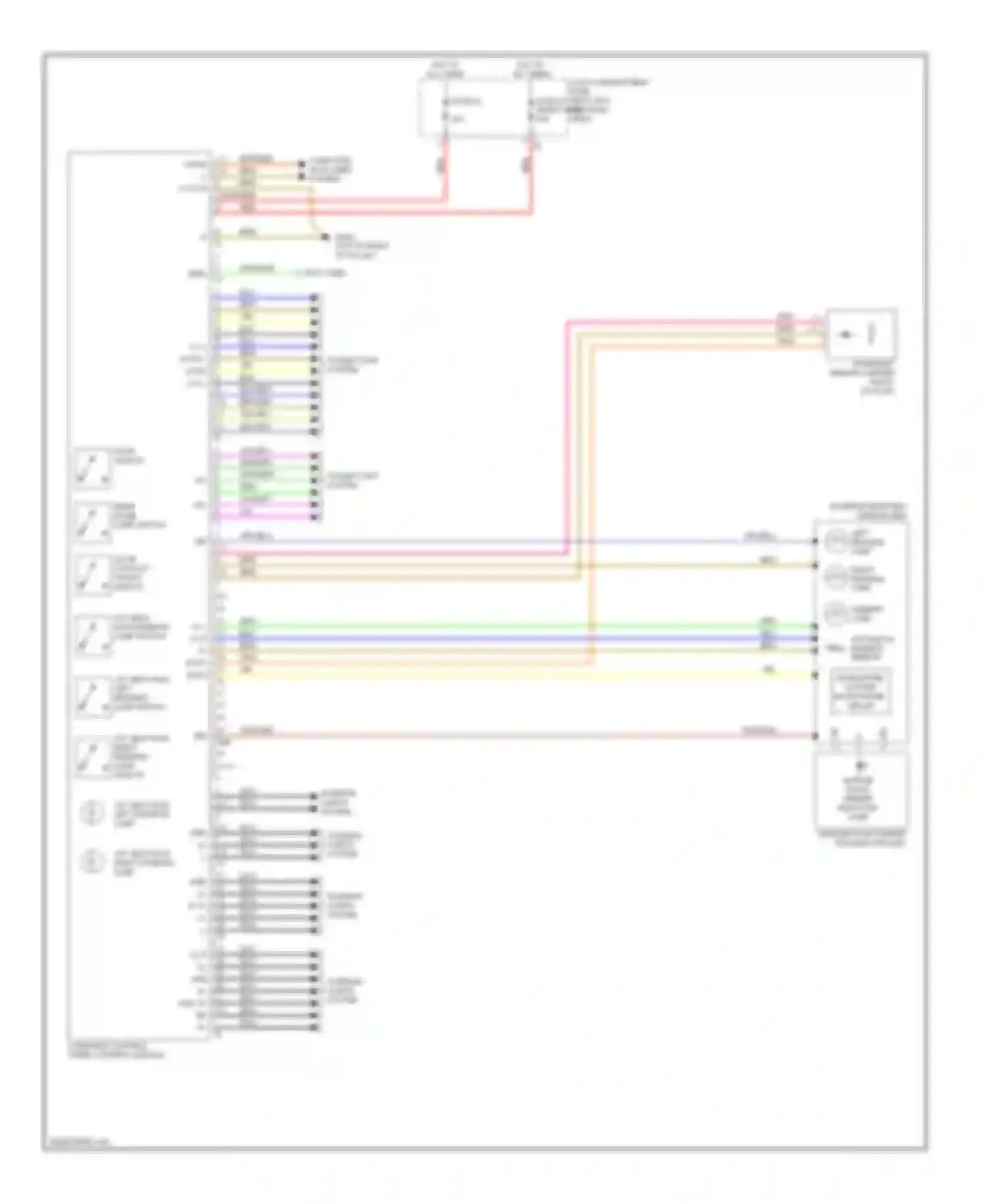 R-class Mercedes-Benz W251 facelift (2007-2010): Overhead console circuit