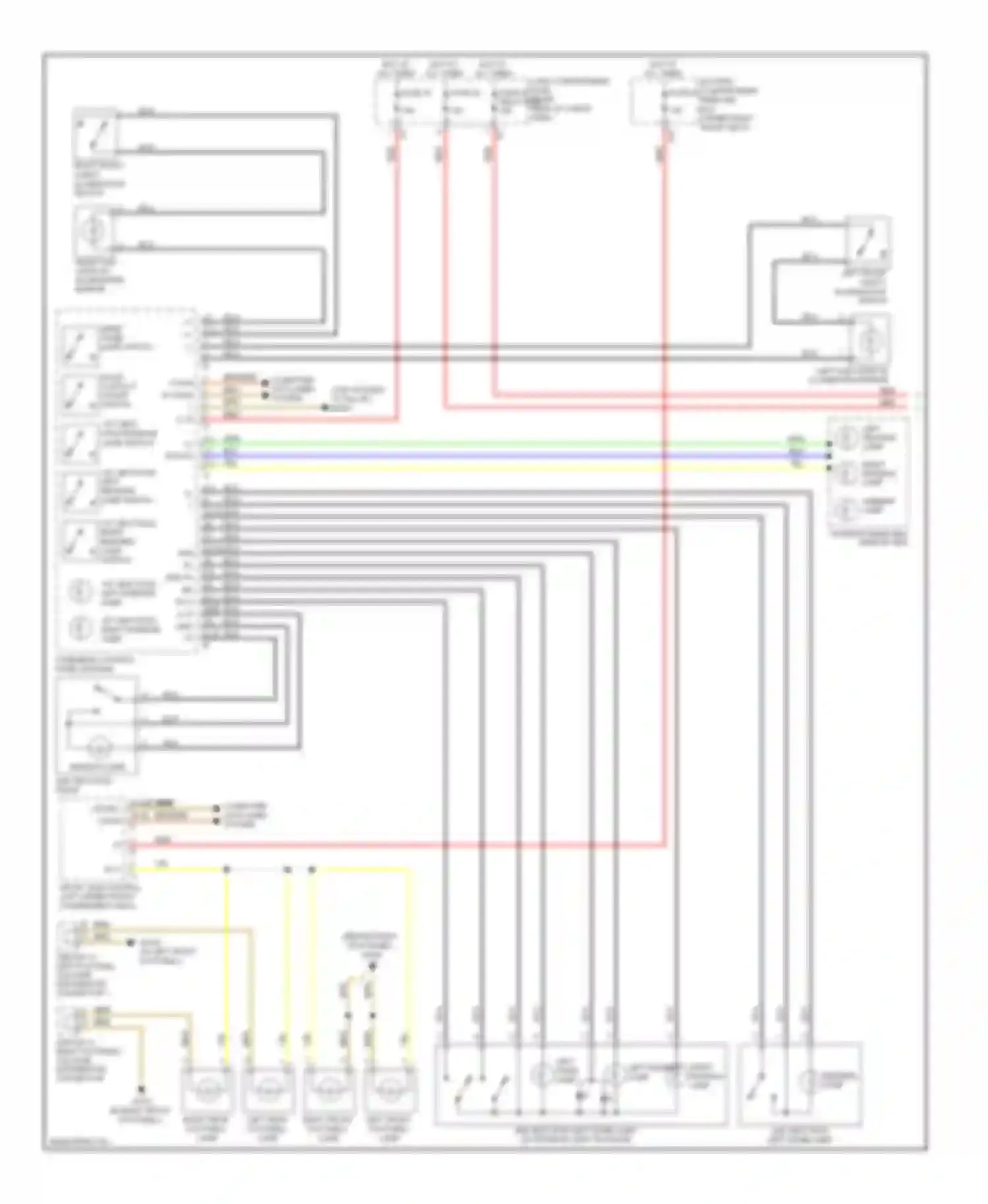 R-class Mercedes-Benz W251 facelift (2007-2010): Courtesy lamps circuit (1 of 2)