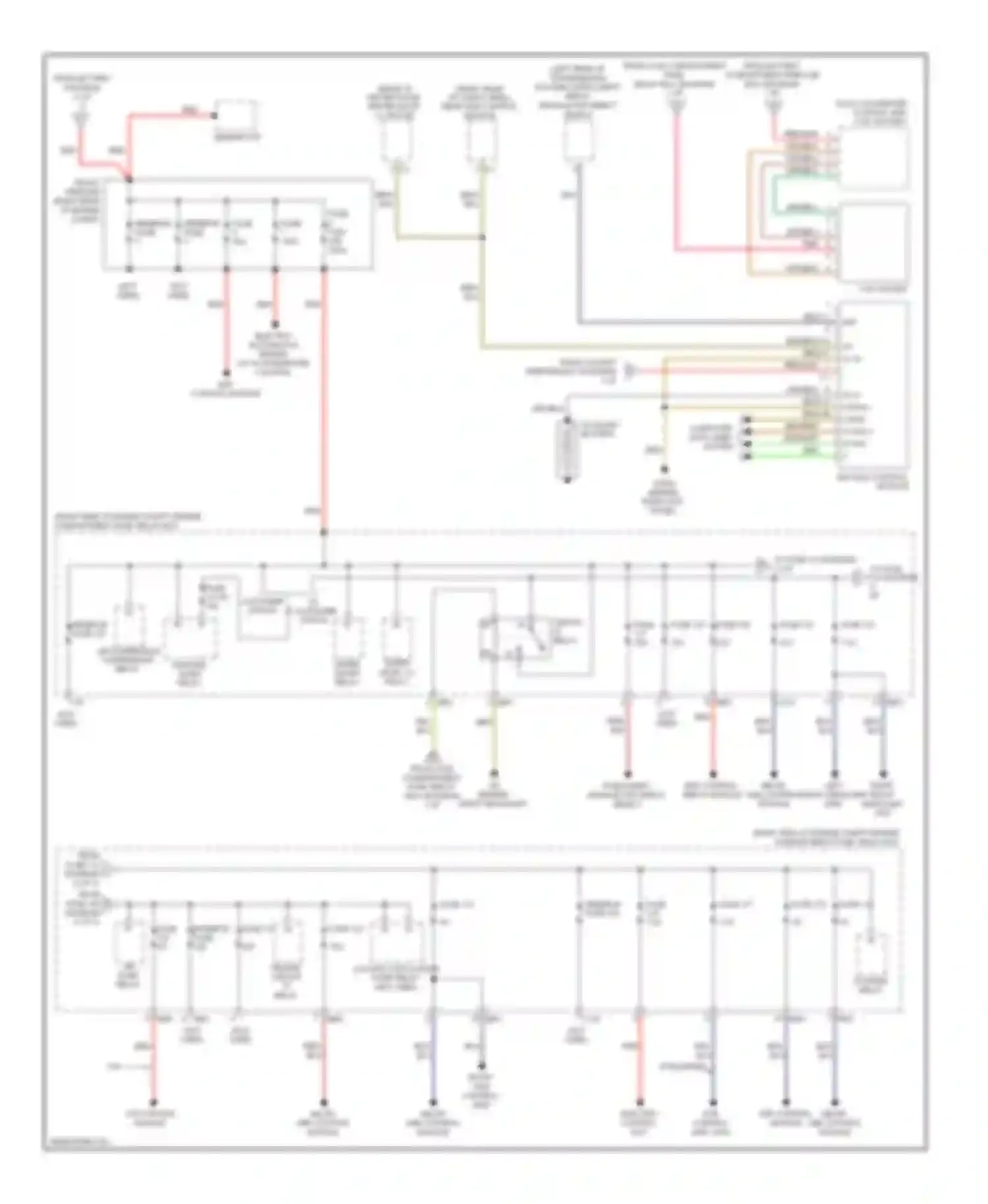 R-class Mercedes-Benz W251 facelift (2007-2010): Power distribution circuit (3 of 3)