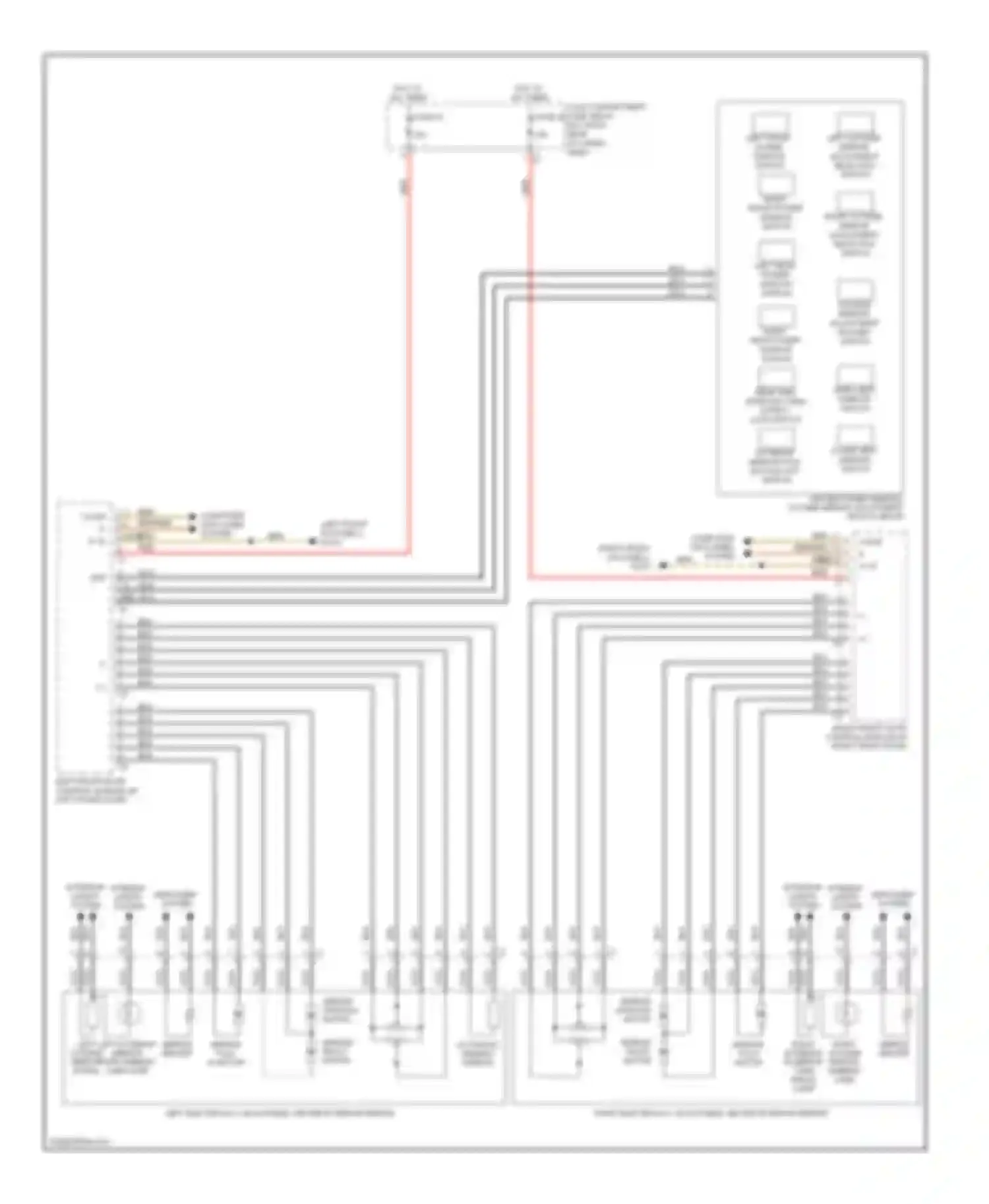 R-class Mercedes-Benz W251 facelift (2007-2010): Power mirror circuit