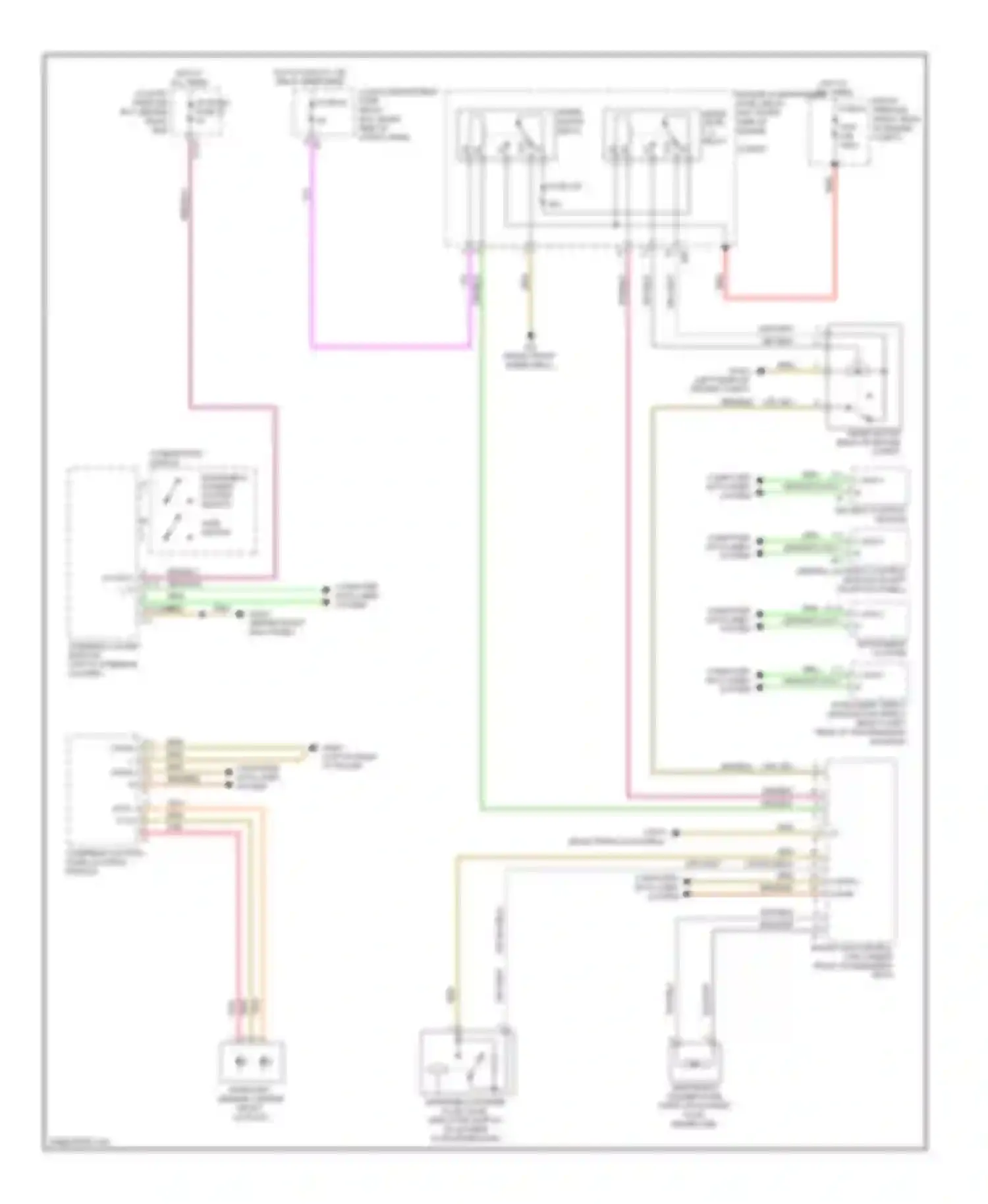 R-class Mercedes-Benz W251 facelift (2007-2010): Front wiper/washer circuit