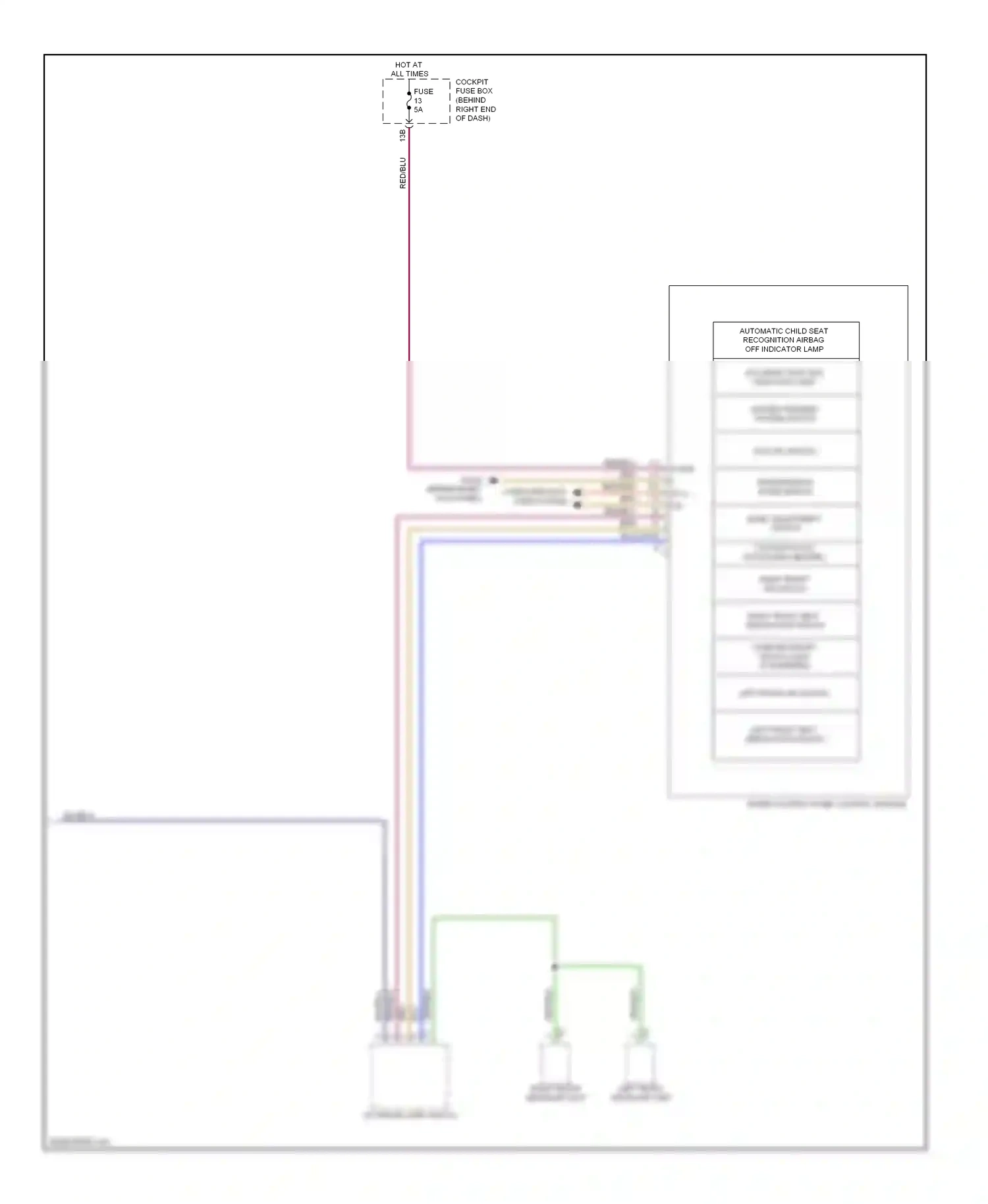 Mercedes-Benz R-class W251 facelift (2007-2010) upper control panel control module wiring diagram  (4 of 7)