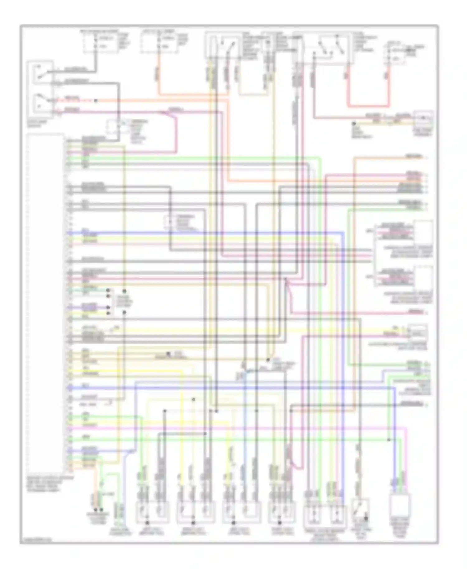 S-class Mercedes-Benz W140 facelift (1994-1999): Wiring diagram engine performance 4.2ls (1 of 3)