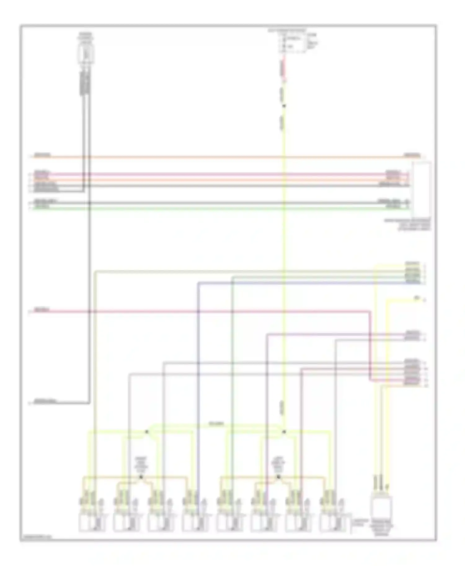 S-class Mercedes-Benz W140 facelift (1994-1999): Wiring diagram engine performance 4.2ls (2 of 3)